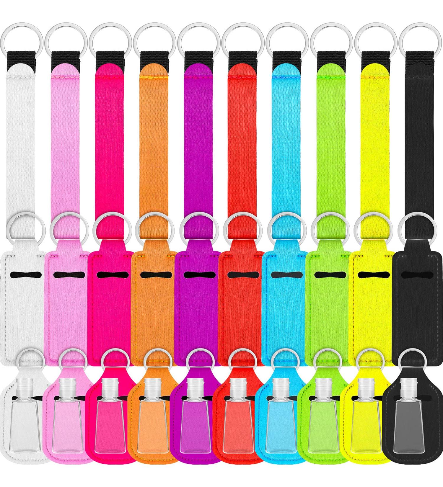 40-Piece Travel Bottle Keychain Holder Set for Women - Includes Chapstick, Lipstick Holders, Lanyards, and Empty Bottles - Large Size - Buy Online on GoSupps.com