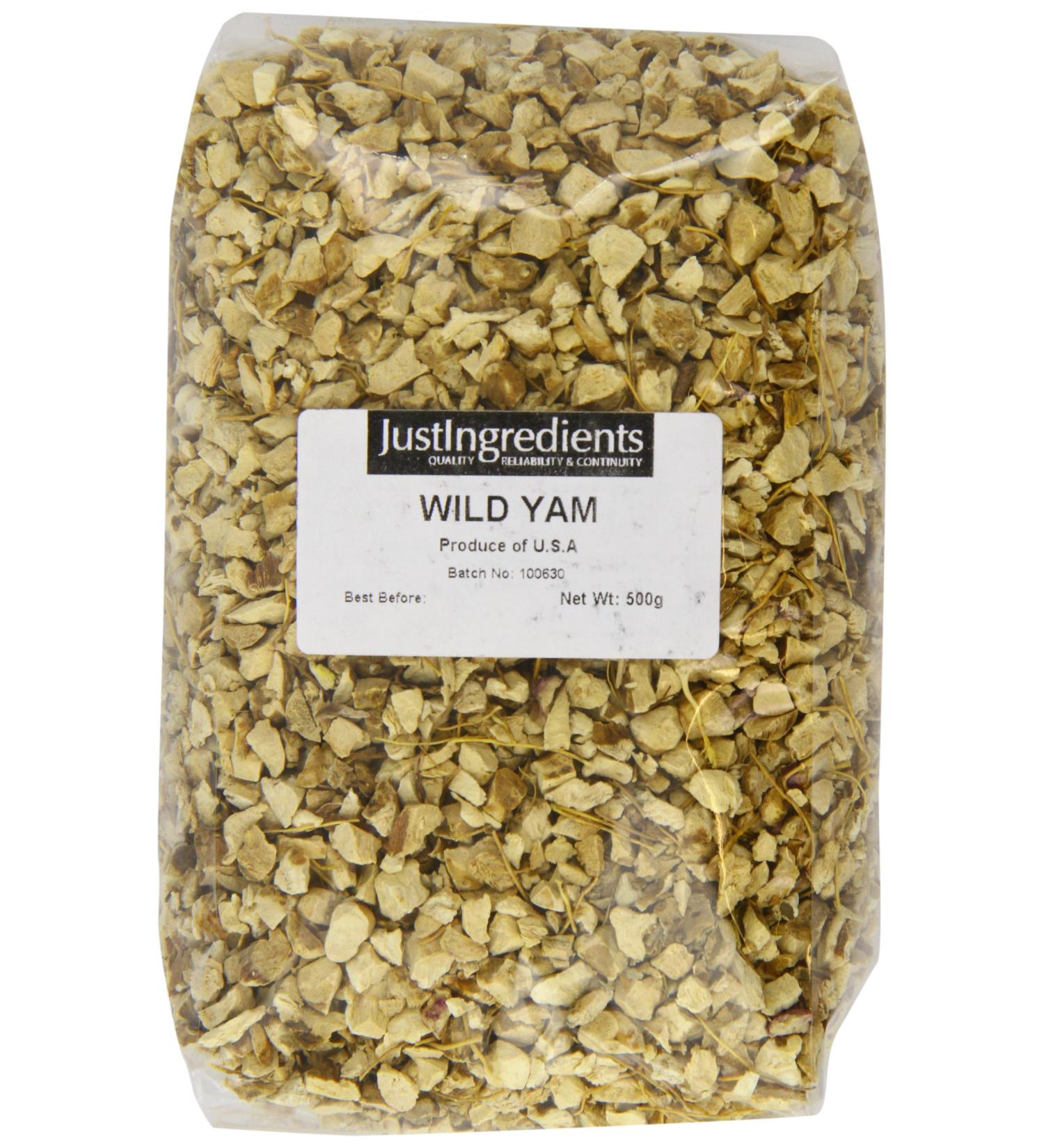 JustIngredients Essential Wild Yam Root 500g - Buy Online on GoSupps.com