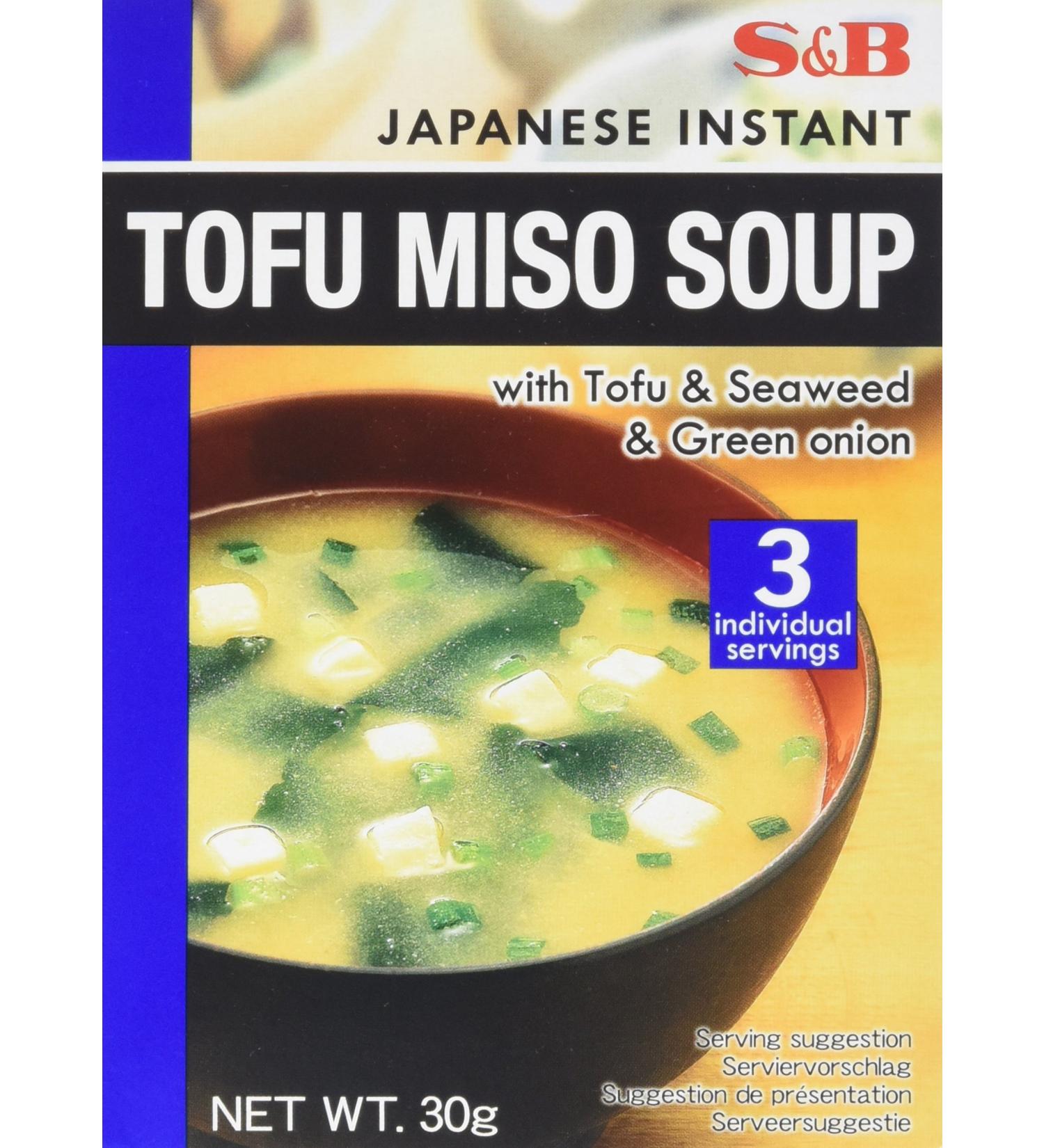 S&B Miso Soup with Tofu 30 g - Buy Online on GoSupps.com