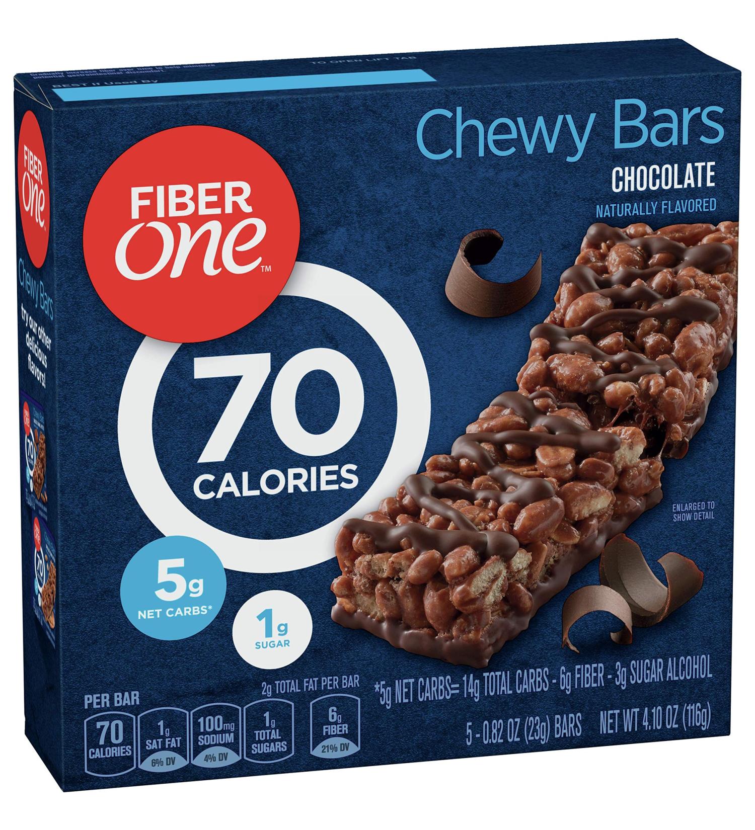 Fiber One Chewy Bars - Chocolate (5 Bars, 0.82 oz each) | Healthy Snack Option - Buy Online on GoSupps.com