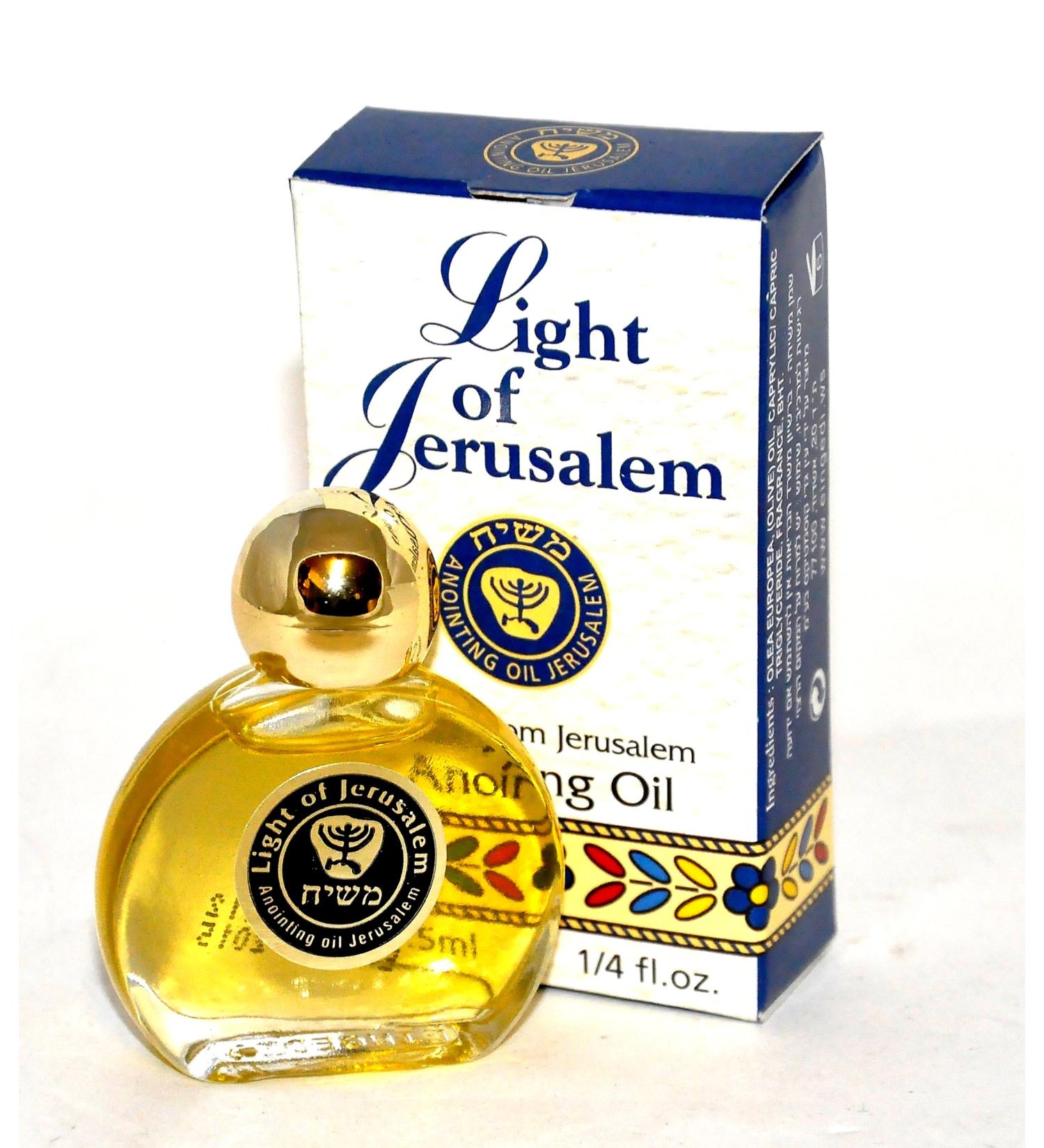 Light of Jerusalem Anointing Oil 7.5 ml - 1/4oz From The Holyland Jerusalem