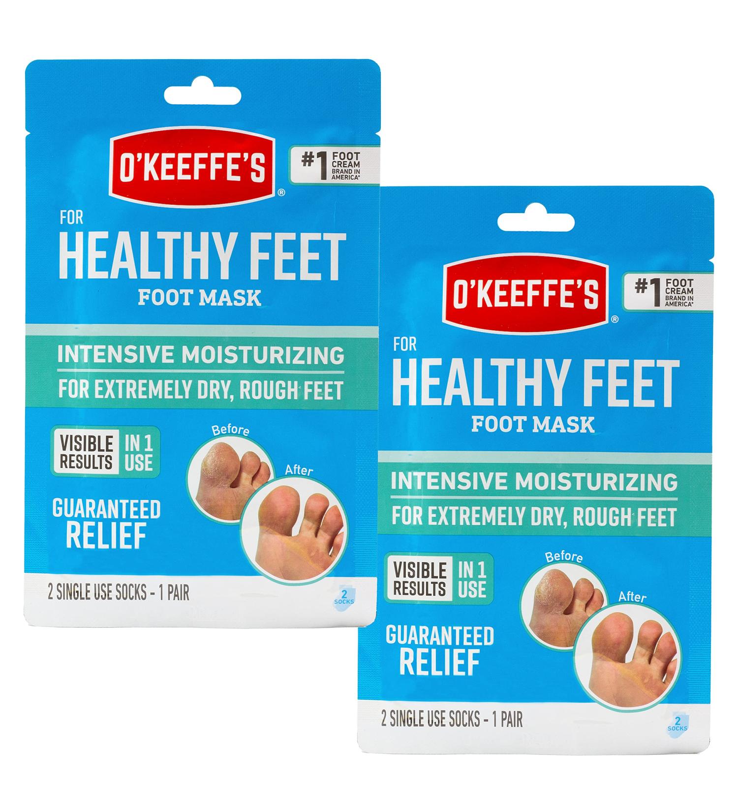 O'Keeffe's Healthy Feet Intensive Moisturizing Foot Mask Socks - 2 Pair Pack - Buy Online on GoSupps.com