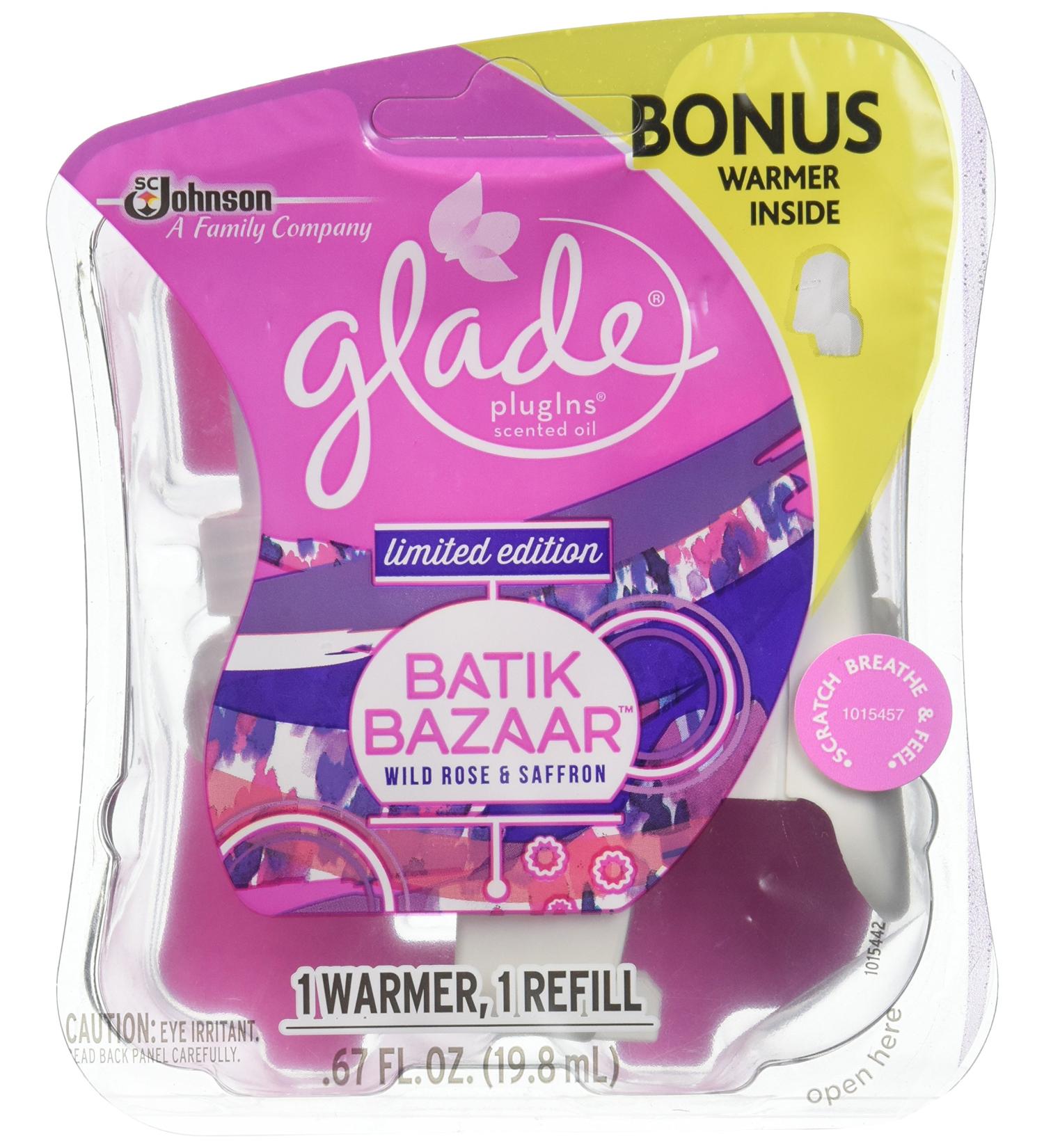 Buy Glade Plugins Scented Oil Air Freshener Starter Kit - Batik Bazaar 0.67 Fl Oz | International Shipping Available - Buy Online on GoSupps.com