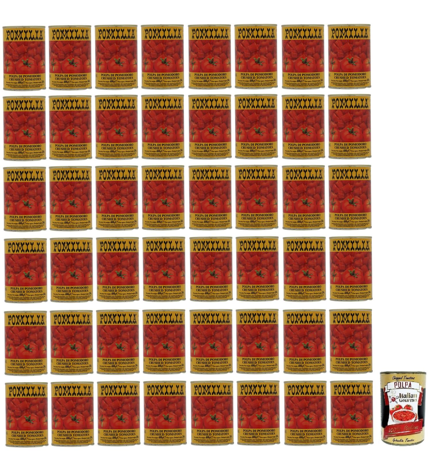  Italian Gourmet E.R. Pomilia Tomato Pulp 400g Italian Tomato Paste 400g + 400g Box 400g - Buy Online on GoSupps.com