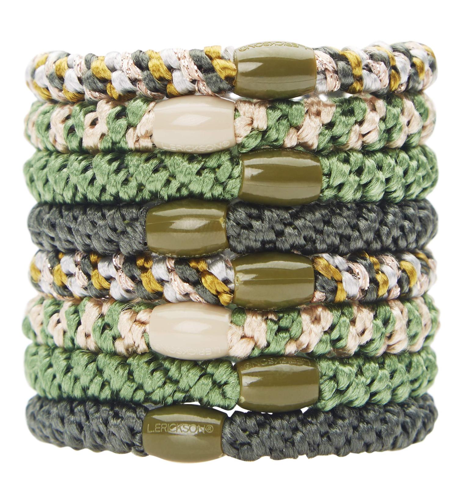 L. Erickson Grab & Go Ponytail Holders Cadet Set of Eight - Exceptionally Secure with Gentle Hold - Buy Online on GoSupps.com