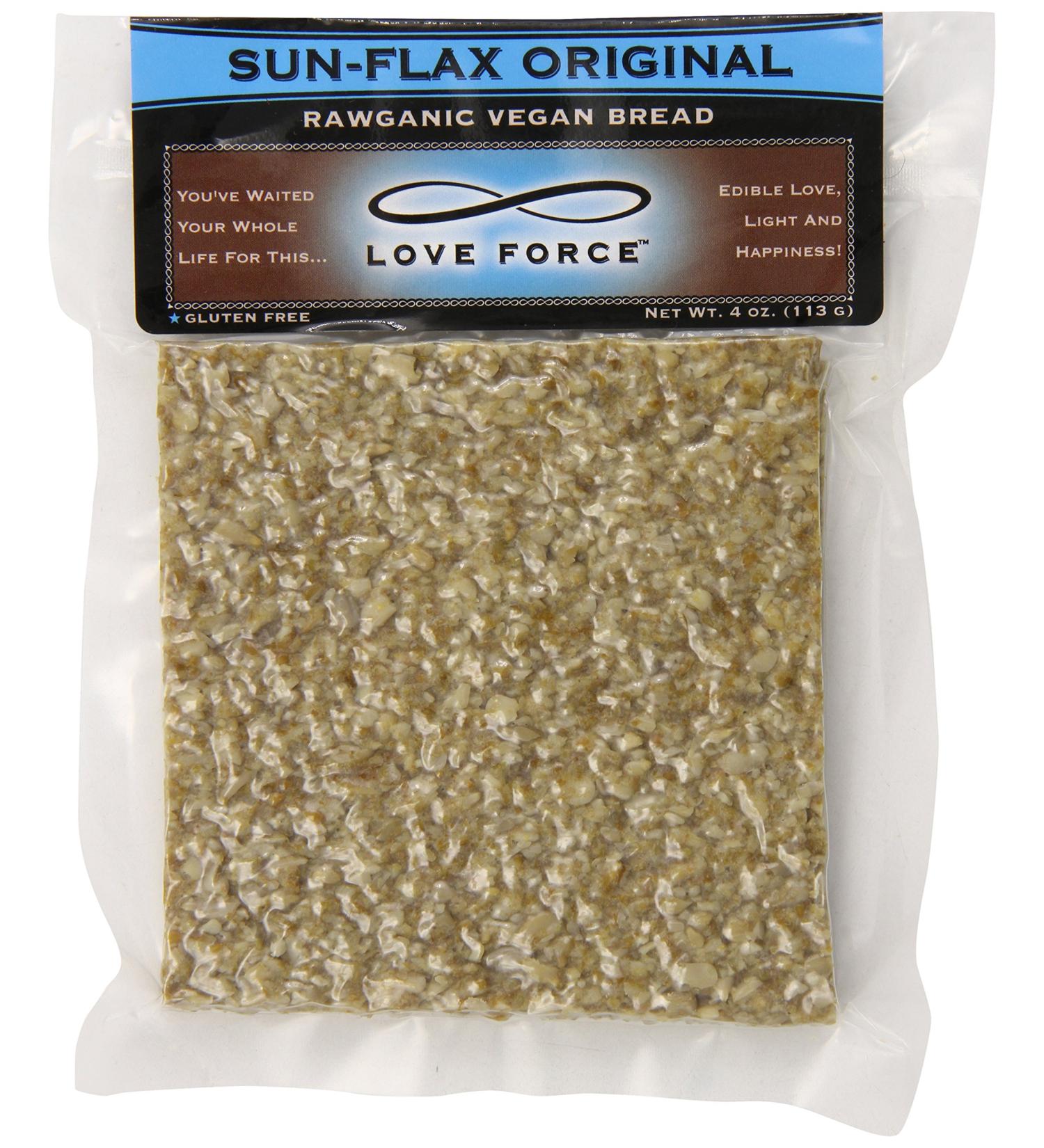 Love Force Rawganic Vegan Bread  Sun Flax Original  4 Ounce - Buy Online on GoSupps.com