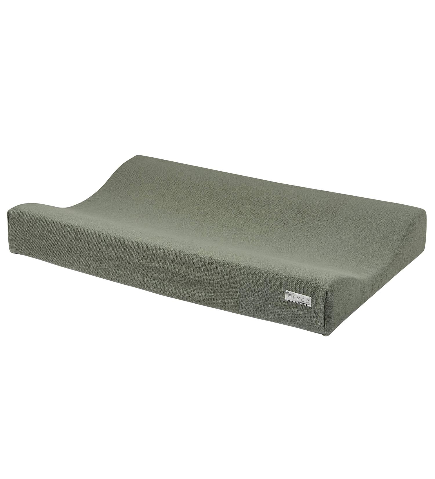 Meyco Baby Changing Mat Cover - Forest Green Knit 50x70cm - Premium Quality & Comfort for Your Nursery - Buy Online on GoSupps.com