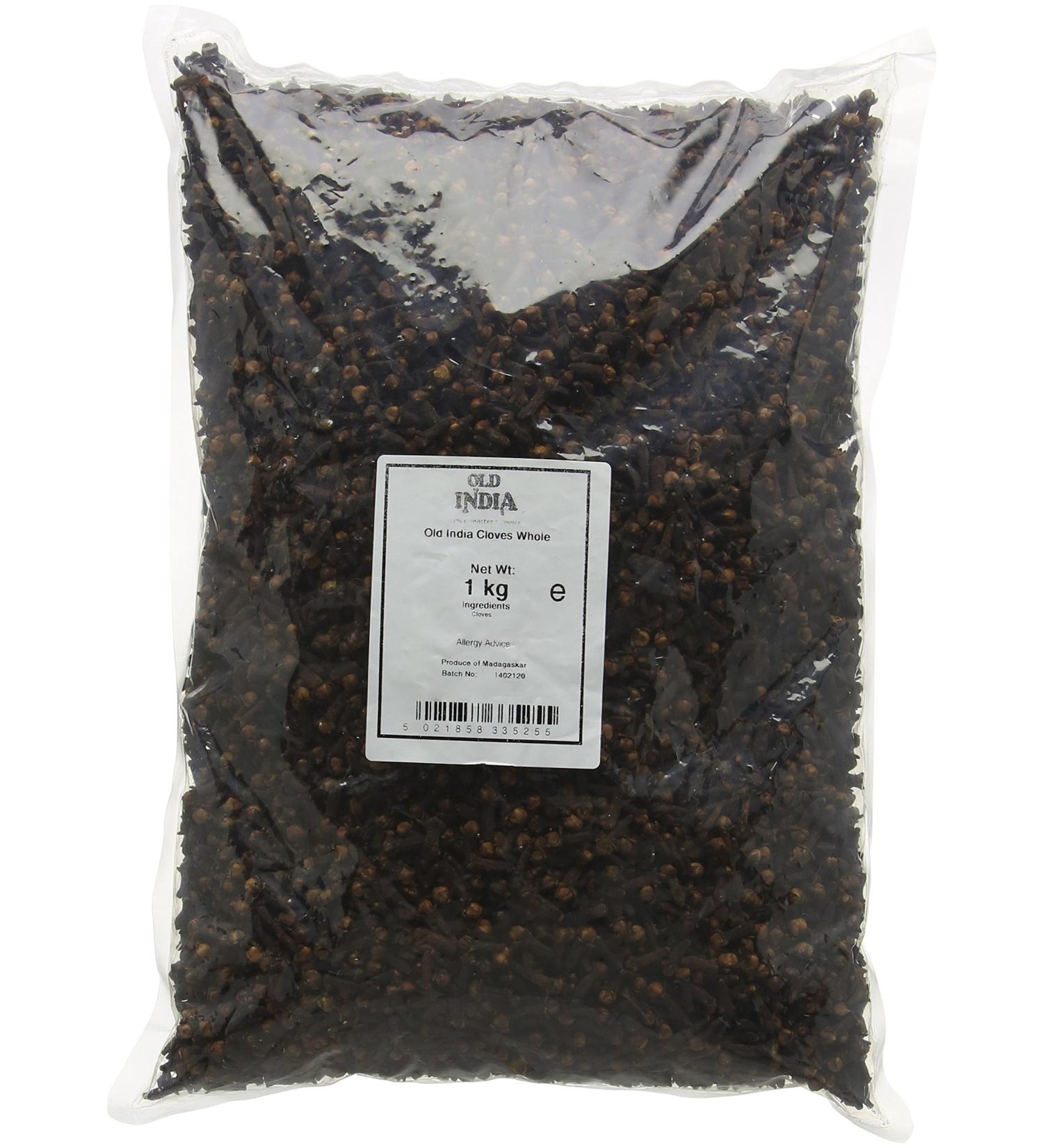 Old India Cloves Whole 1 kg - Premium Quality Spices - Pack of 1 - Buy Online on GoSupps.com