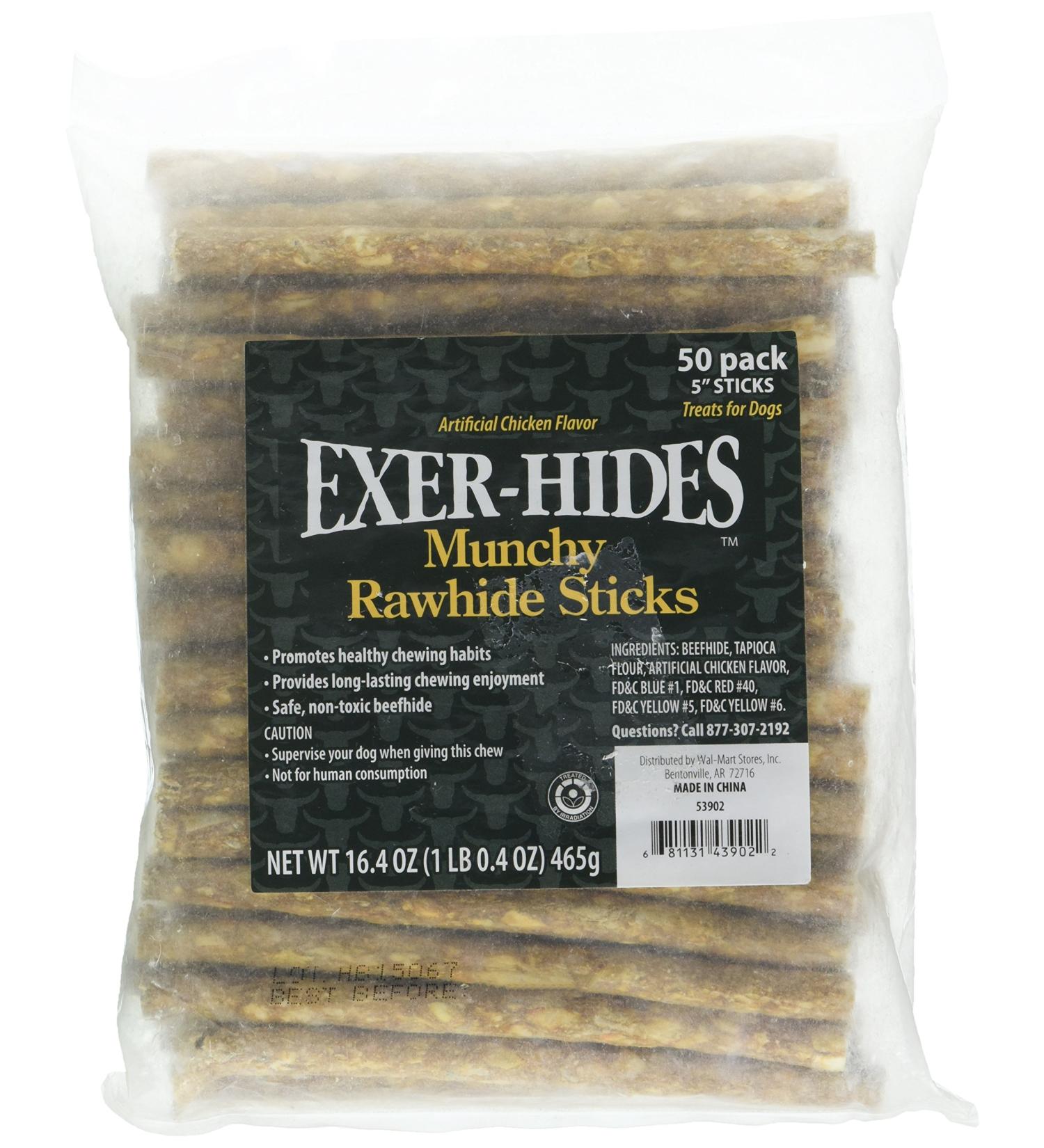 EXER-HIDES Munchy Rawhide Sticks by Exer-Hides