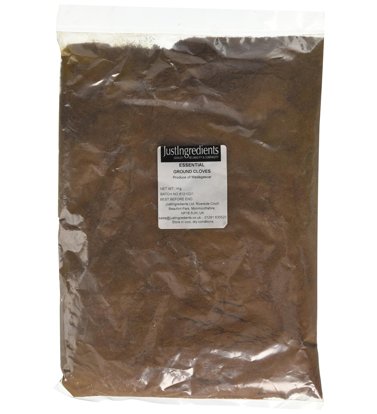JustIngredients Essentials Ground Cloves 1 kg - Premium Quality Spice - Buy Online on GoSupps.com