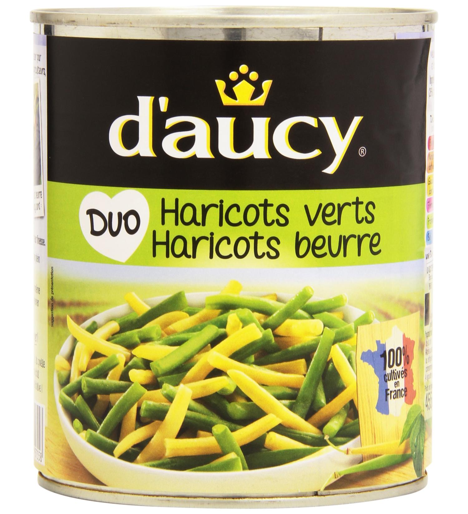 D'Aucy Duo Green Beans Butter Beans 455g net - Buy Online on GoSupps.com