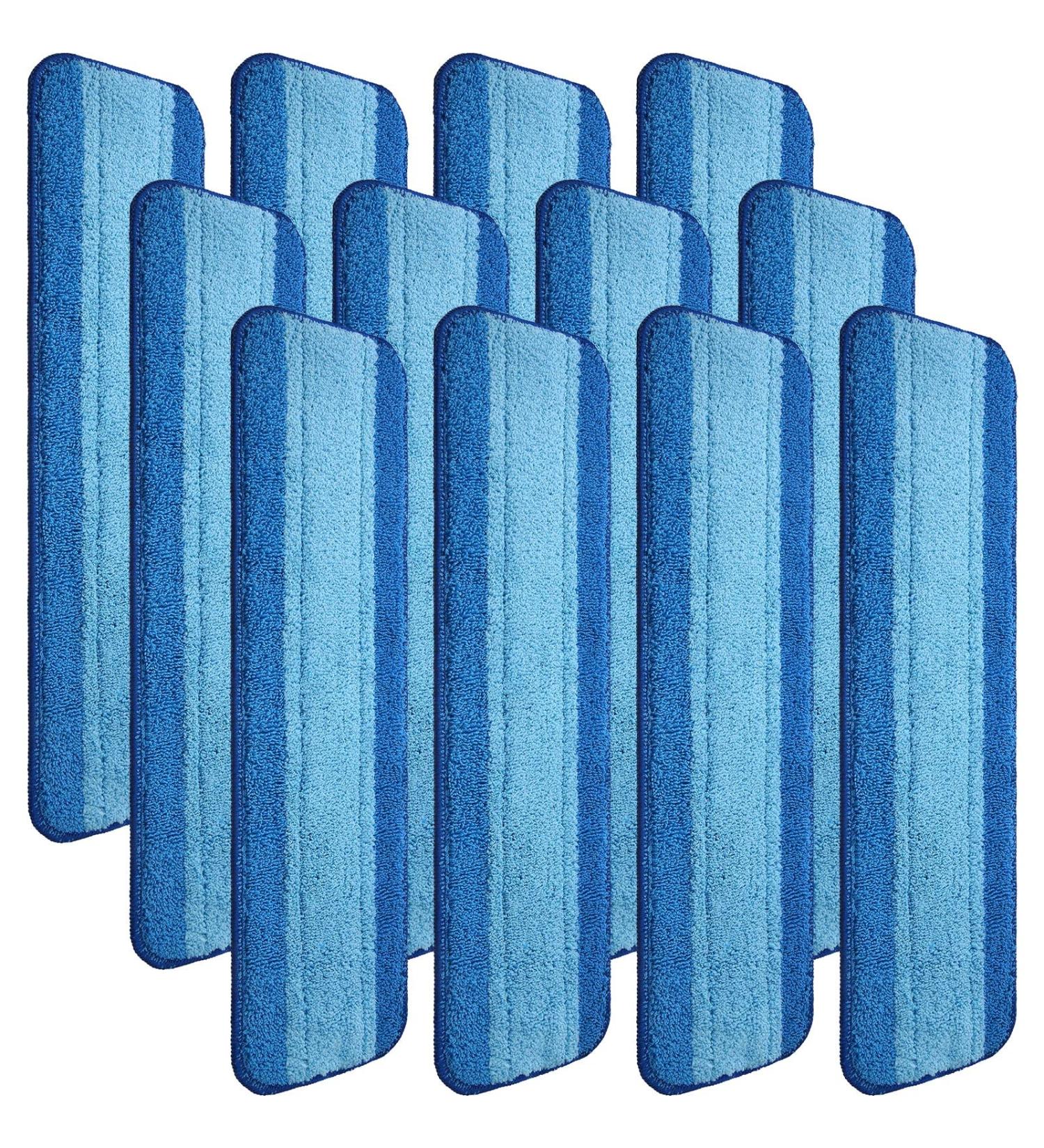 12 Pack Microfiber Cleaning Pads for Bona Mop | Reusable & Washable 18 Inch Replacement Pads | Floor Cleaning Refills Compatible with Bona Mop - Buy Online on GoSupps.com