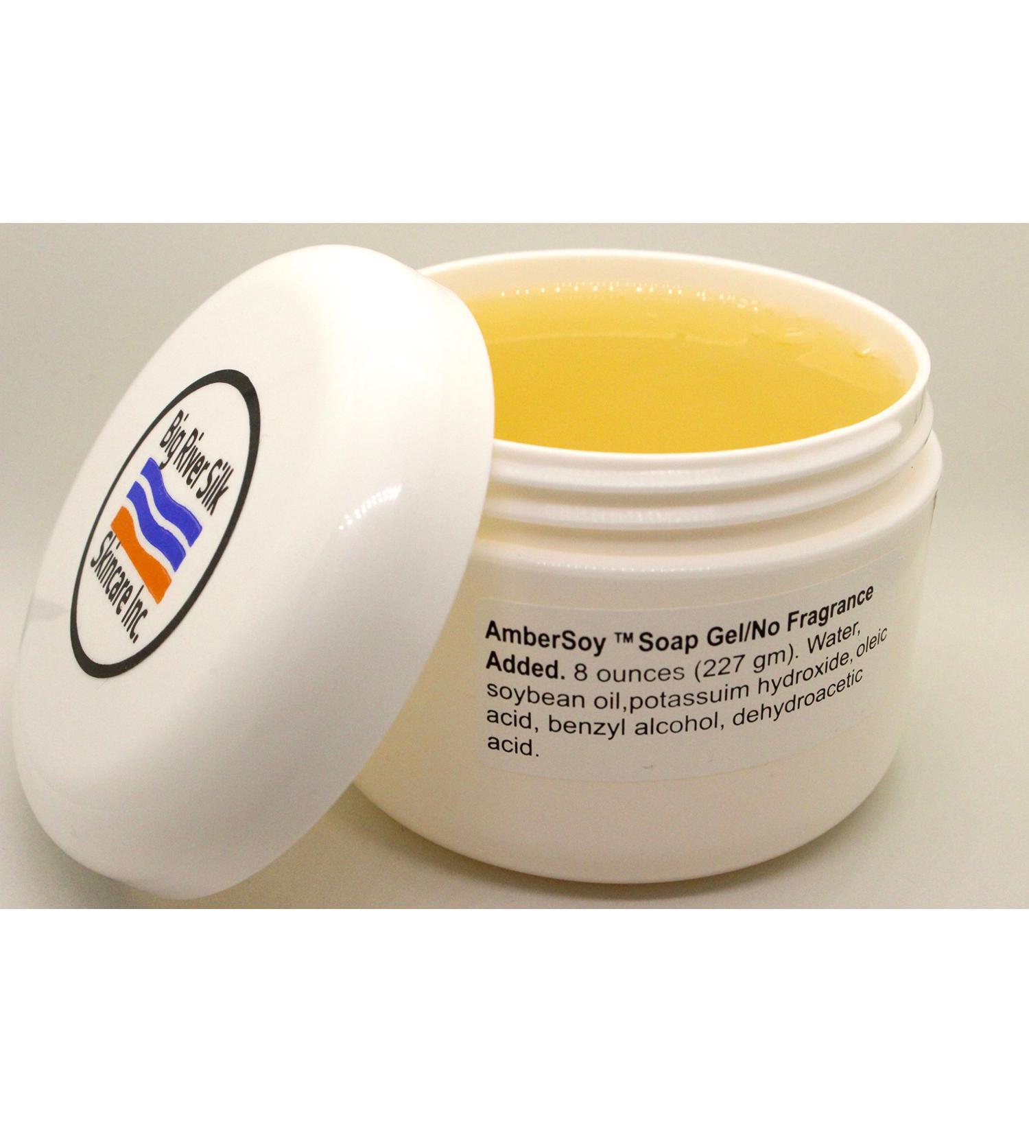 AmberSoy Soap Gel/No Fragrance Added/8 oz