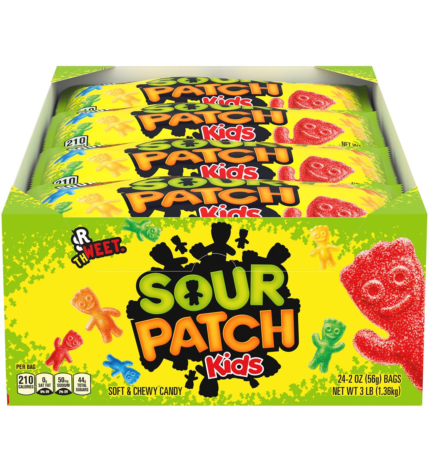 SOUR PATCH KIDS Christmas Candy Stocking Stuffers 2oz - Pack of 24 | Soft & Chewy - Buy Online on GoSupps.com