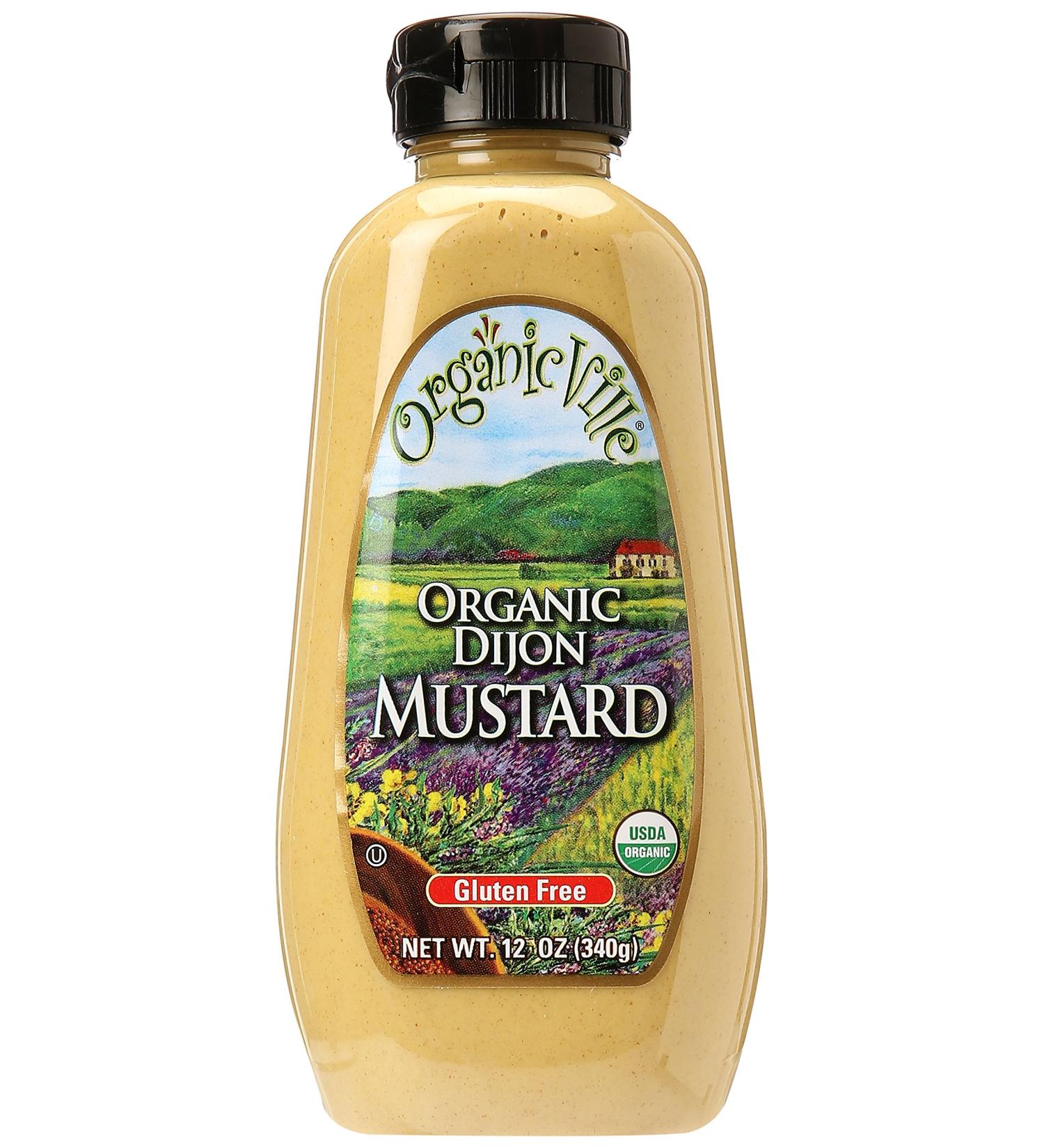 Organicville Dijon Mustard 12 oz - Certified Organic Mustard - Buy Online on GoSupps.com