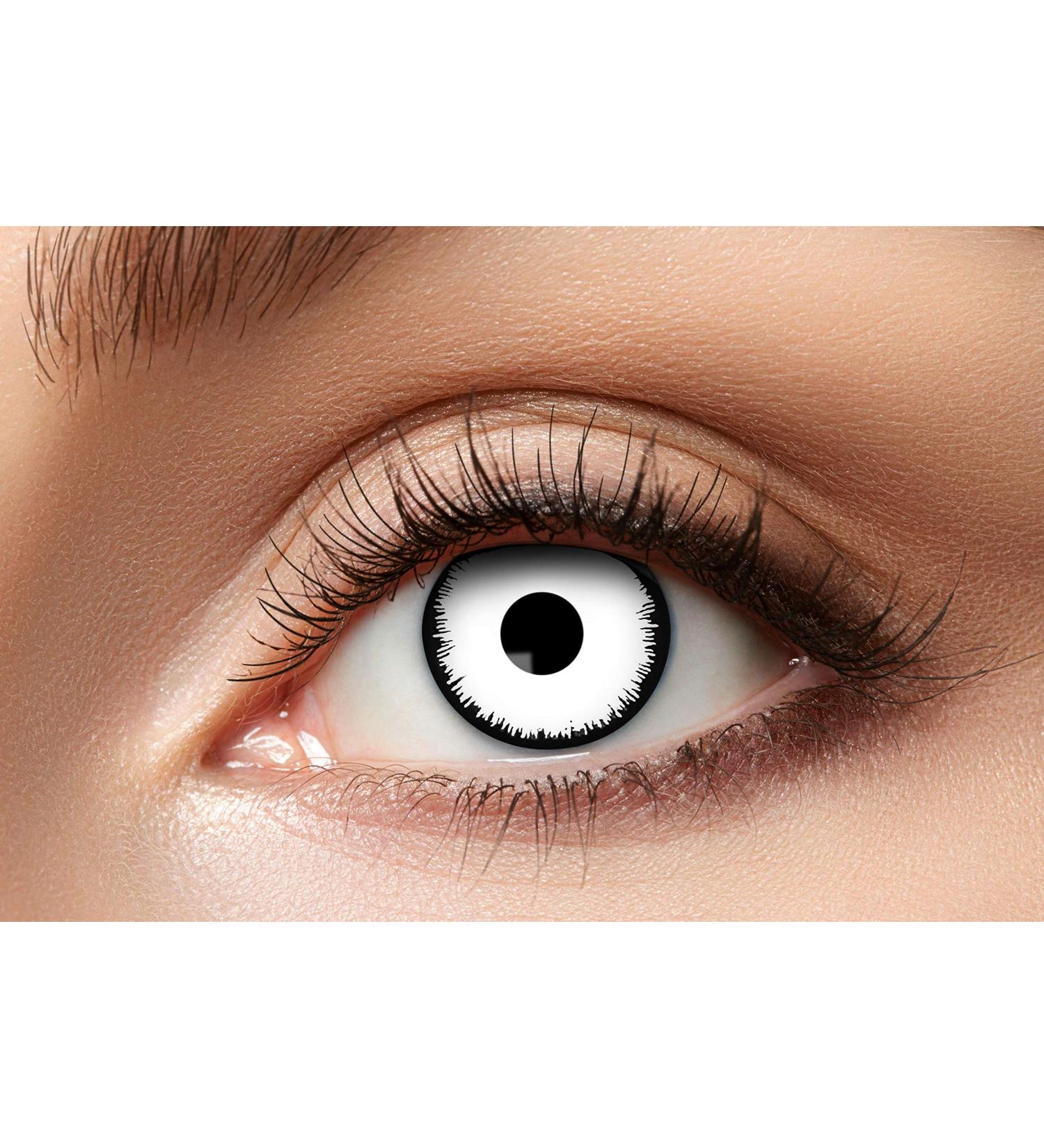 Eyecatcher 84080441-952 Colored Contact Lenses - 12 Month Angelic White for Carnival Mardi Gras & Halloween - Buy Online on GoSupps.com
