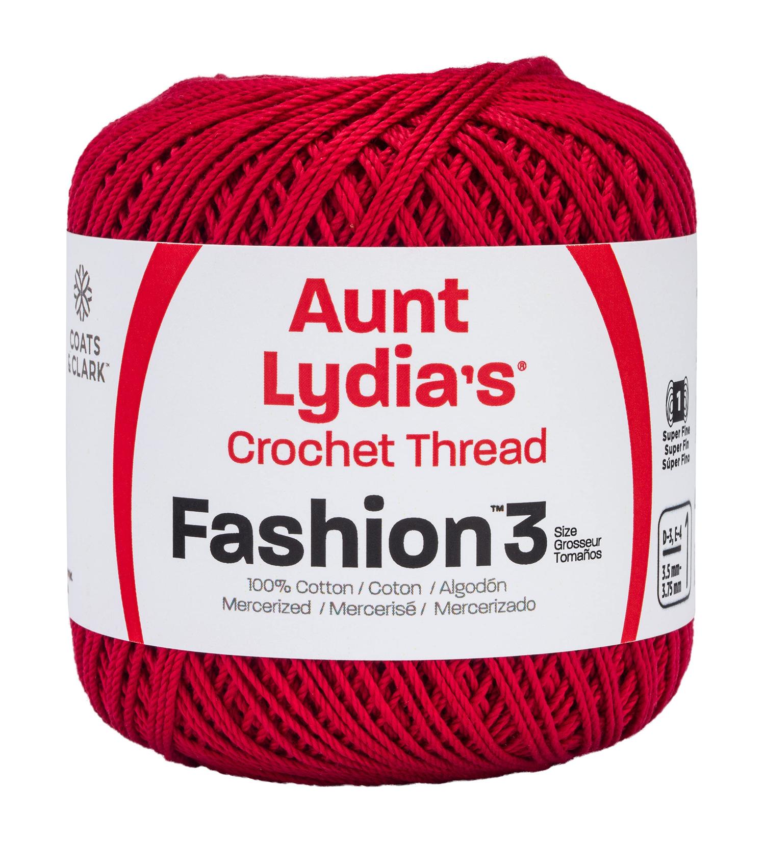 Coats Crochet Fashion Thread 3 in Scarlet - 182.0006 | High-Quality Crochet Thread - Buy Online on GoSupps.com