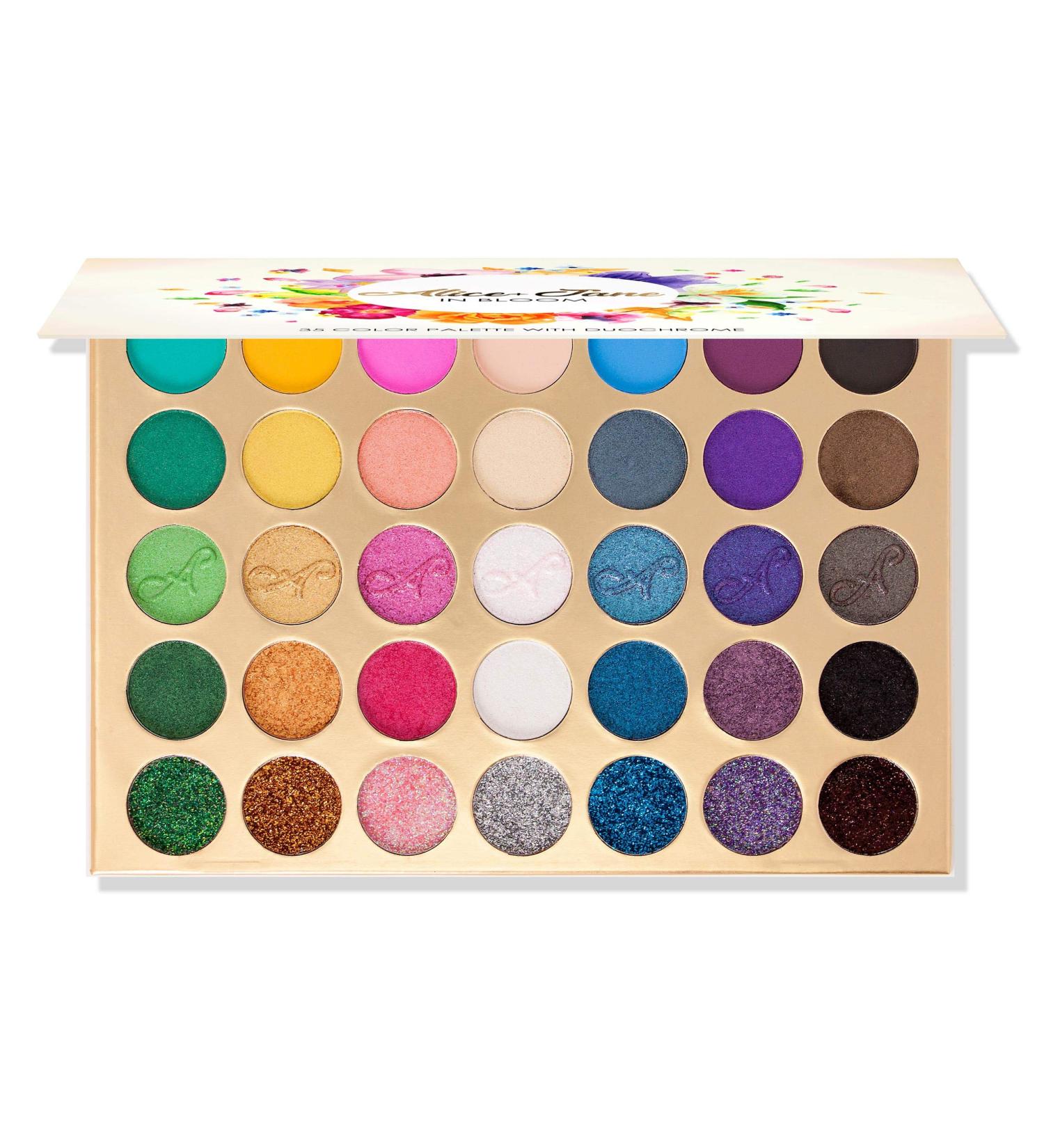 Alice+Jane 35 Color High Pigment Eyeshadow Palette - Glitter, Cream & Duochrome Shades In Bloom - Buy Online on GoSupps.com