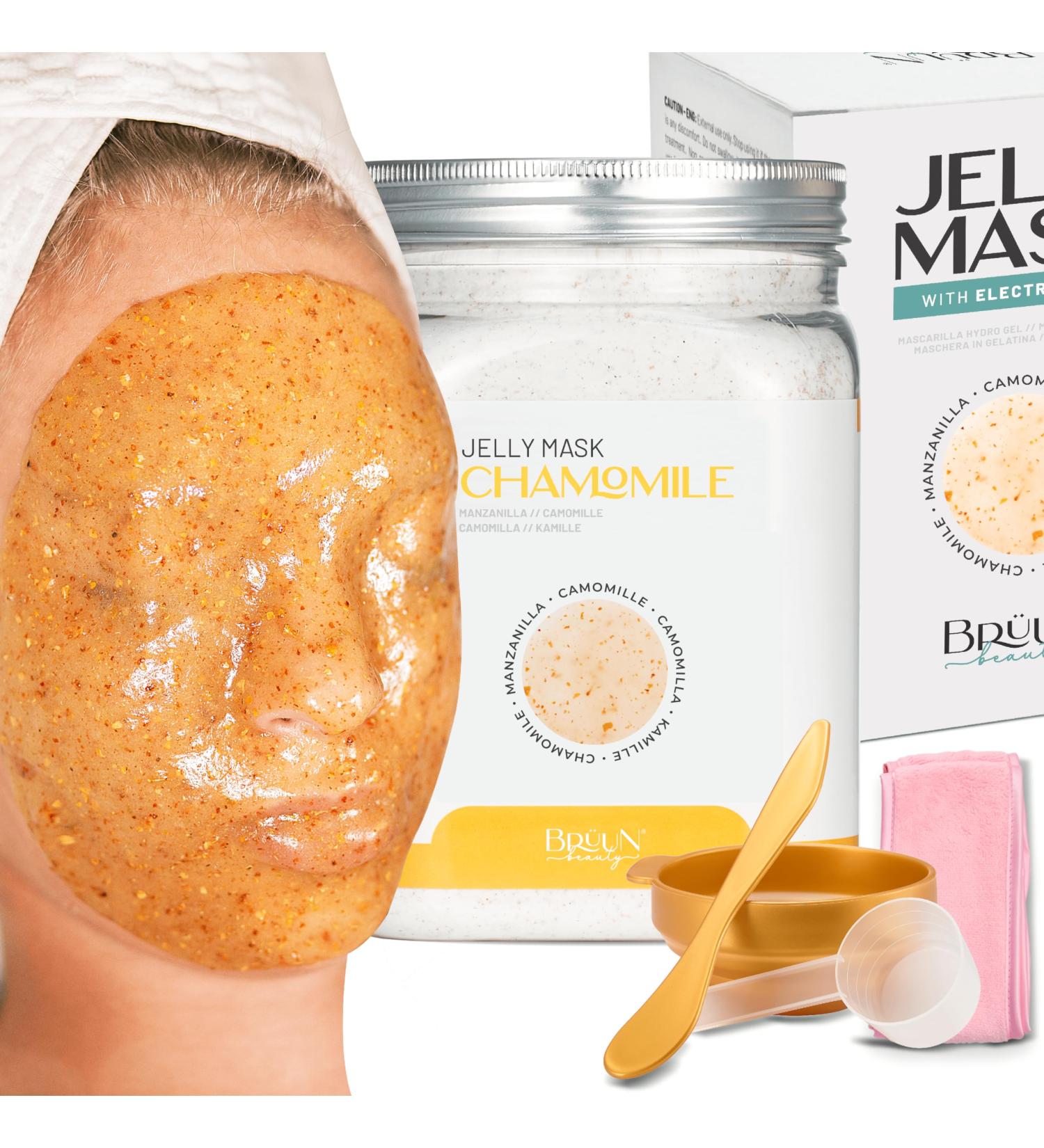 Br un Chamomile Peel-Off Jelly Mask - 23 Fl Oz Spa Face Care Gel for Men & Women - 30-35 Treatments for Deep Moisture & Skin Revitalization - Buy Online on GoSupps.com