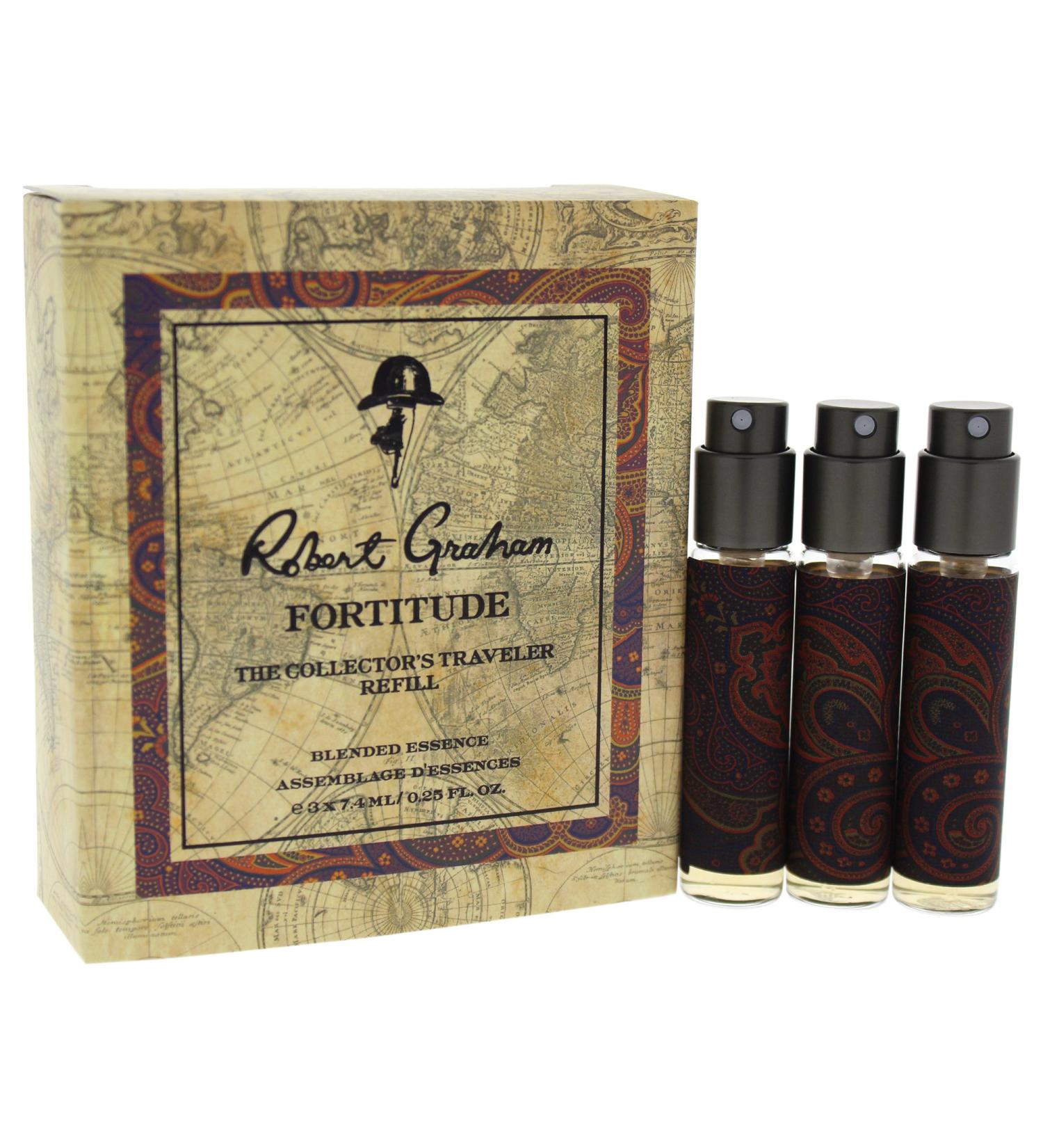 Robert Graham The Collectors Traveler Refill Fortitude Eau de Cologne Spray for Unisex 3 Count