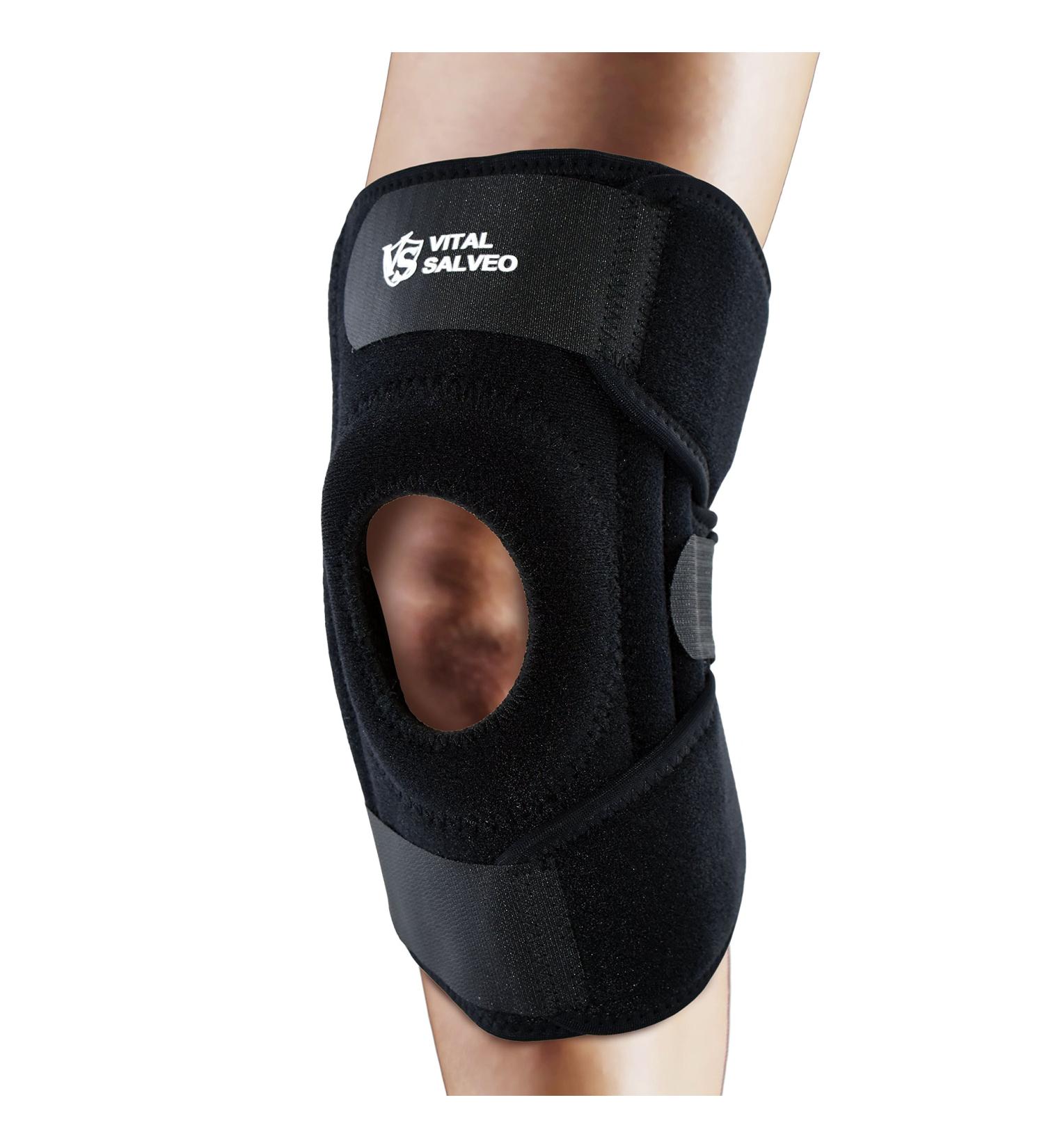 Buy Vital Salveo Germanium 9.5 Knee Brace | Adjustable With S-Stays & Open Patella Support Large Fit International Shipping Available - Buy Online on GoSupps.com