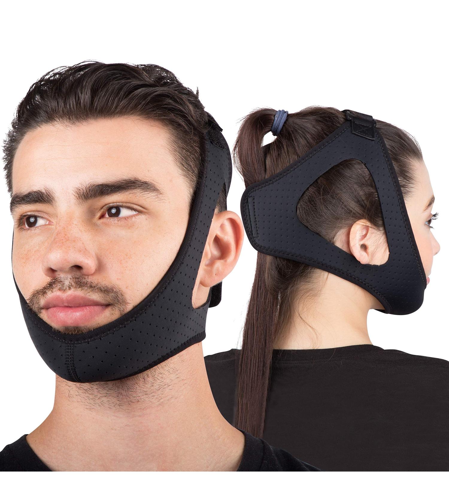 Sleep Legends Anti Snoring Chin Strap - Adjustable Chinstrap for Men & Women, CPAP Users - Reduce Snoring & Dry Mouth - Buy Online on GoSupps.com