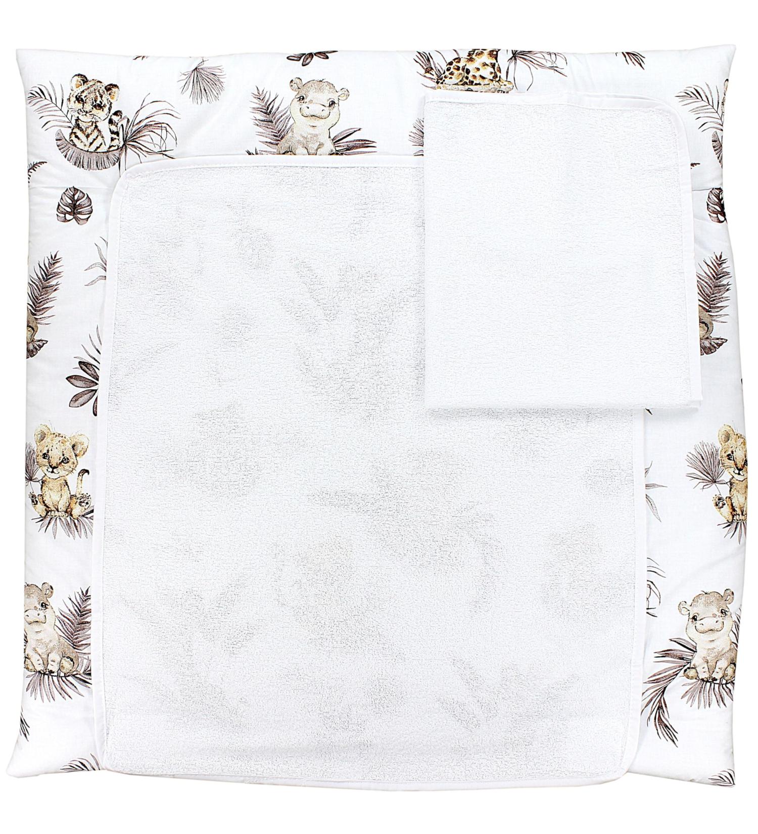 Buy TupTam Baby Changing Mat with 2 Terry Cloth Covers - Lion/Leaves/Beige 75 x 80 cm | International Shipping Available - Buy Online on GoSupps.com