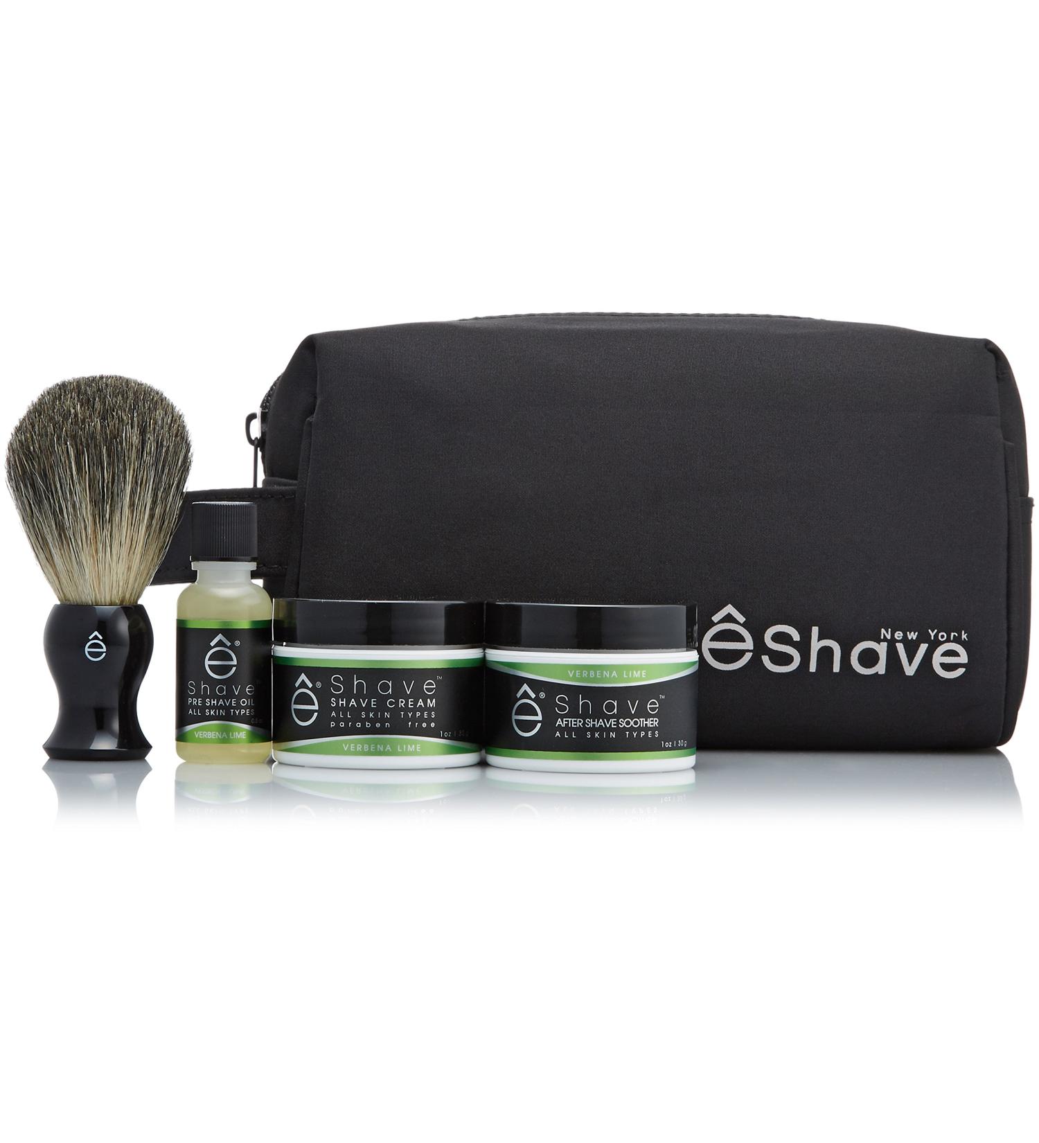 e Shave EShave: Verbena Lime Preshave Oil 1oz Aftershave cream brush (Black Bag Included) 1 Count - Buy Online on GoSupps.com
