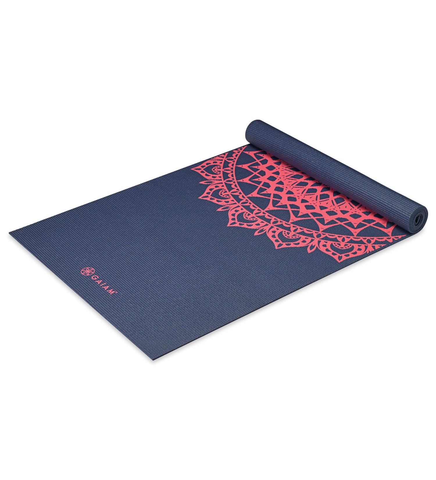 Gaiam Non-Slip Pink Marrakesh Yoga Mat for Yoga, Pilates, and Fitness - Buy Online on GoSupps.com