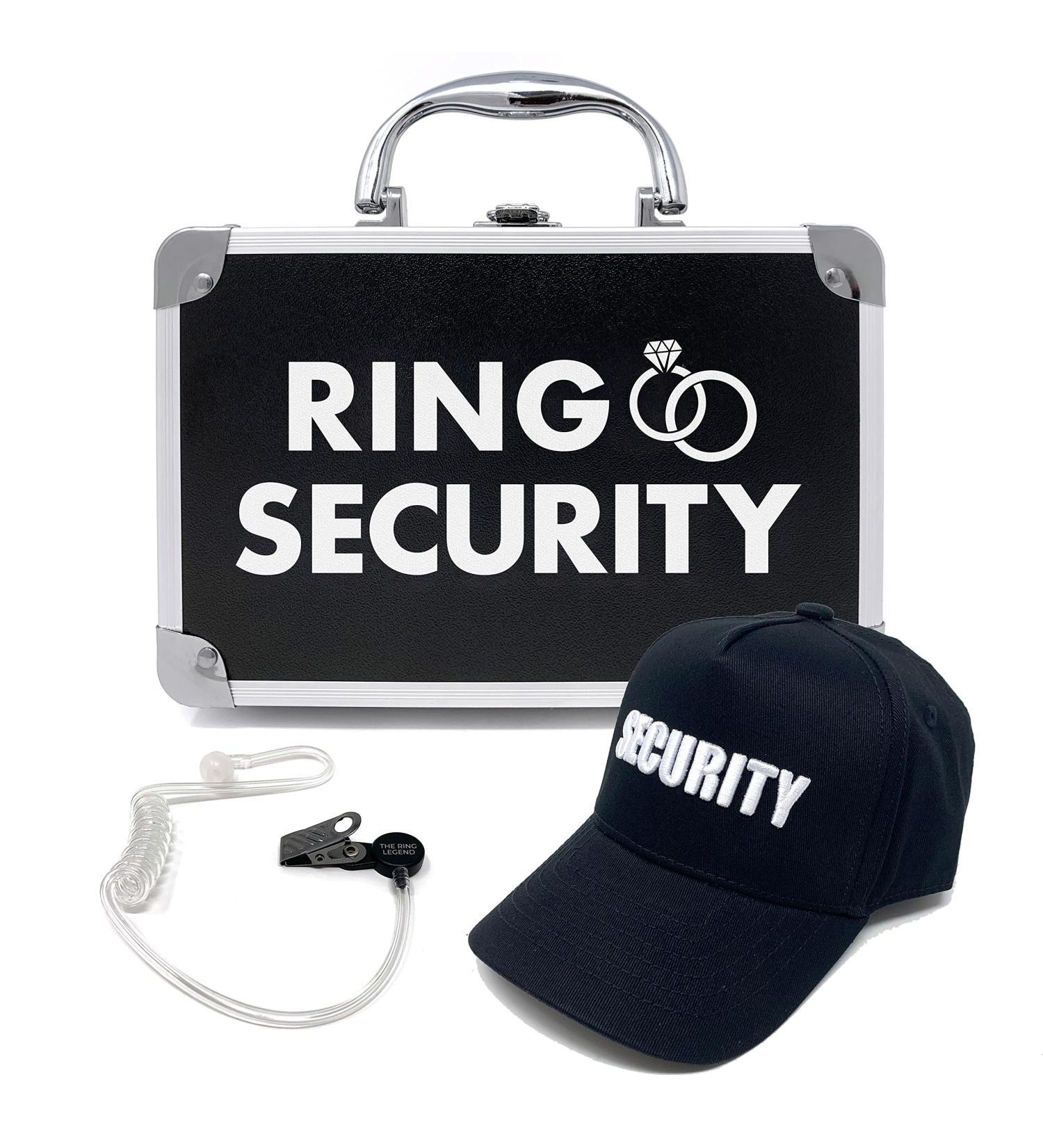 The Ring Legend Ring Security Briefcase Set - Kids/Youth Size Cap, Hat, and Earpiece - Wedding Ring Bearer Box for Boys - Buy Online on GoSupps.com