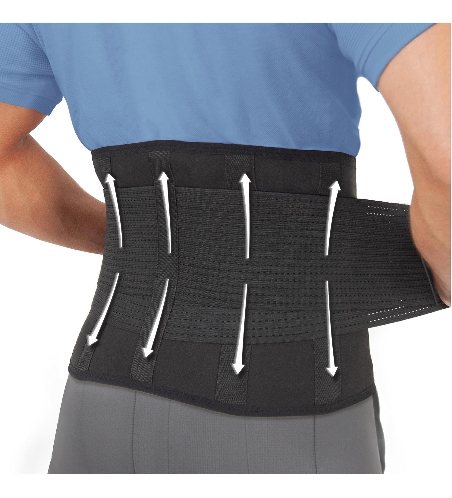 Clever Yellow Back Support Belt for Men and Women - Medical-Grade Lower Lumbar Brace for Back Pain Relief - Black Medium M (Waist Size 24-32) - Buy Online on GoSupps.com