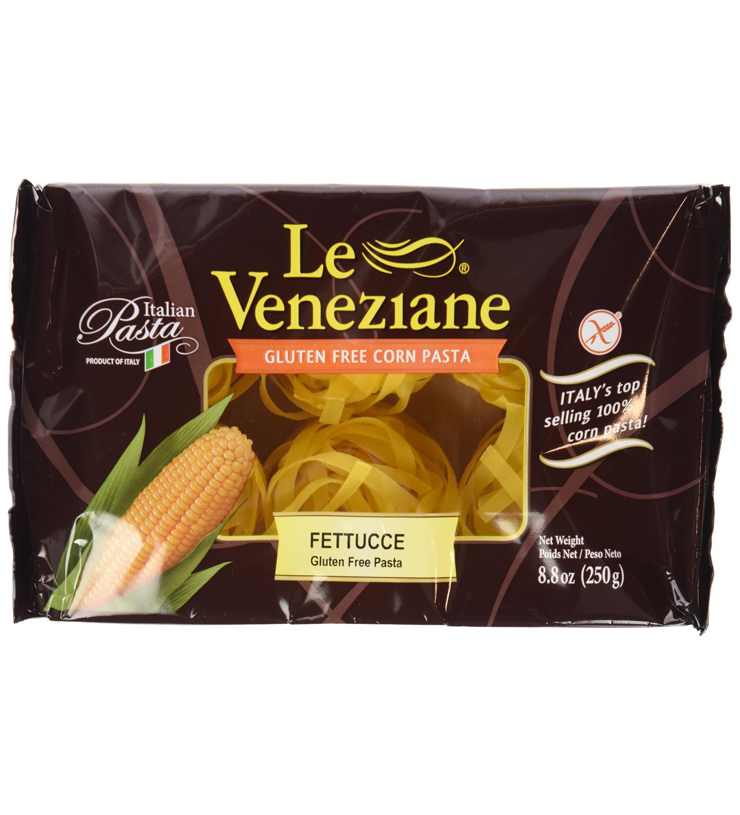 Le Venezian Gluten-Free Italian Fettucee Pasta (4 Pack, 8.8 oz each) - Buy Online on GoSupps.com