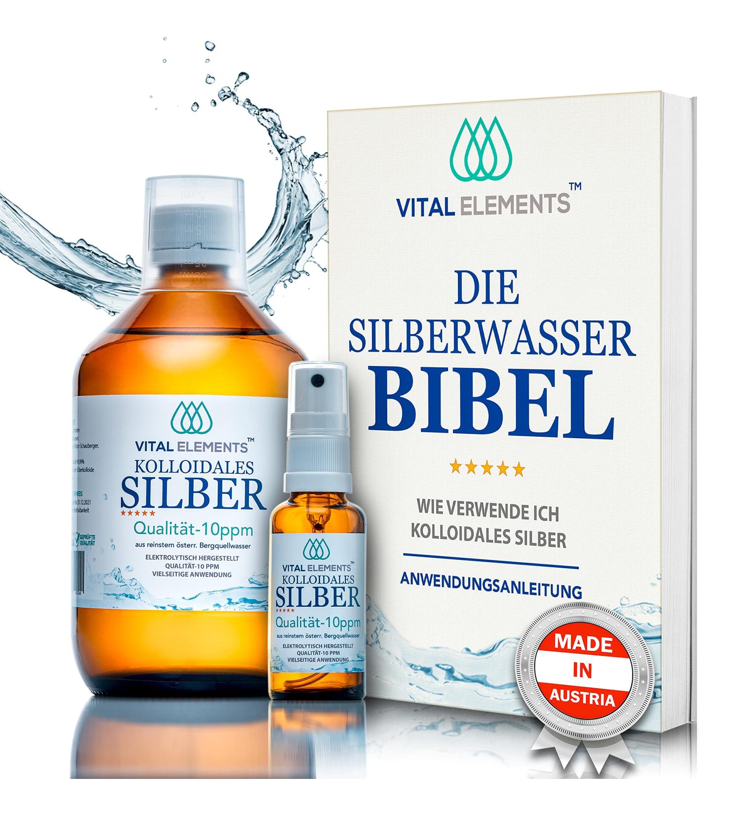 Buy Colloidal Silver 500ml | High Dose 10 ppm Silver Water in Brown Glass Bottle with 30ml Spray | Free E-Book Included | International Shipping Available - Buy Online on GoSupps.com