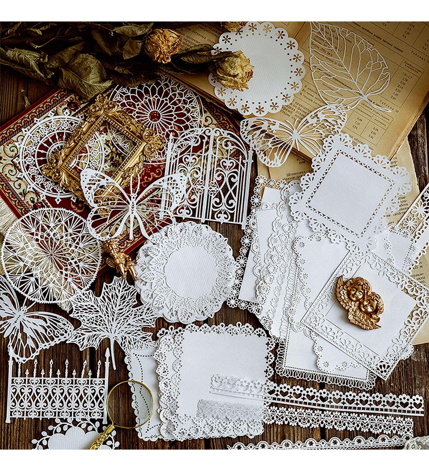 30 PCS Vintage Lace Scrapbooking Paper for Bullet Journals & Art Crafts - Buy Online on GoSupps.com