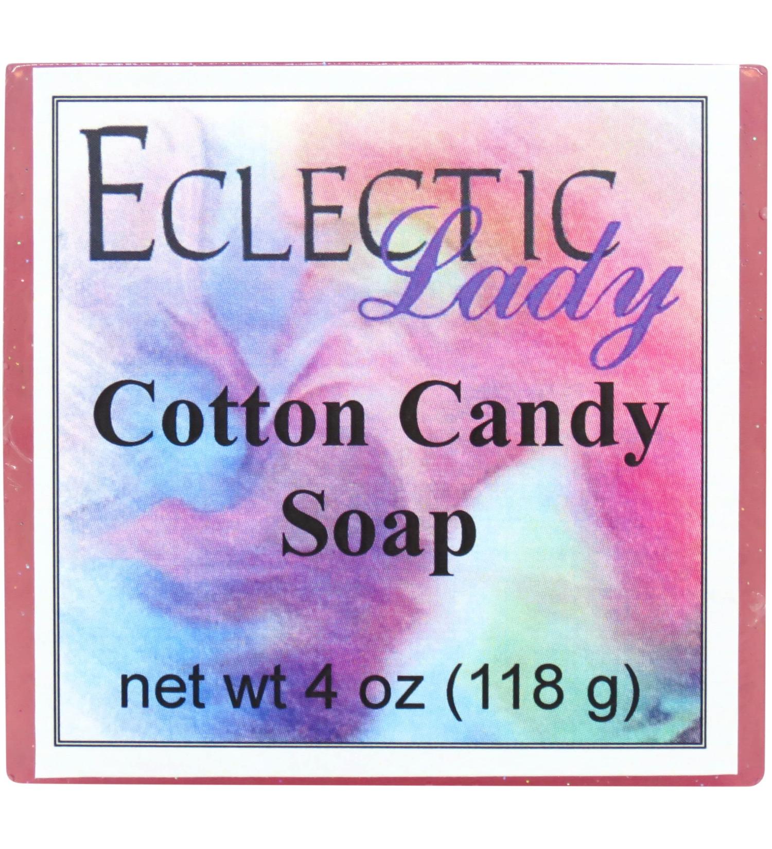 Buy Cotton Candy Glycerin Soap by Eclectic Lady - 4 oz Bar | International Shipping Available - Buy Online on GoSupps.com
