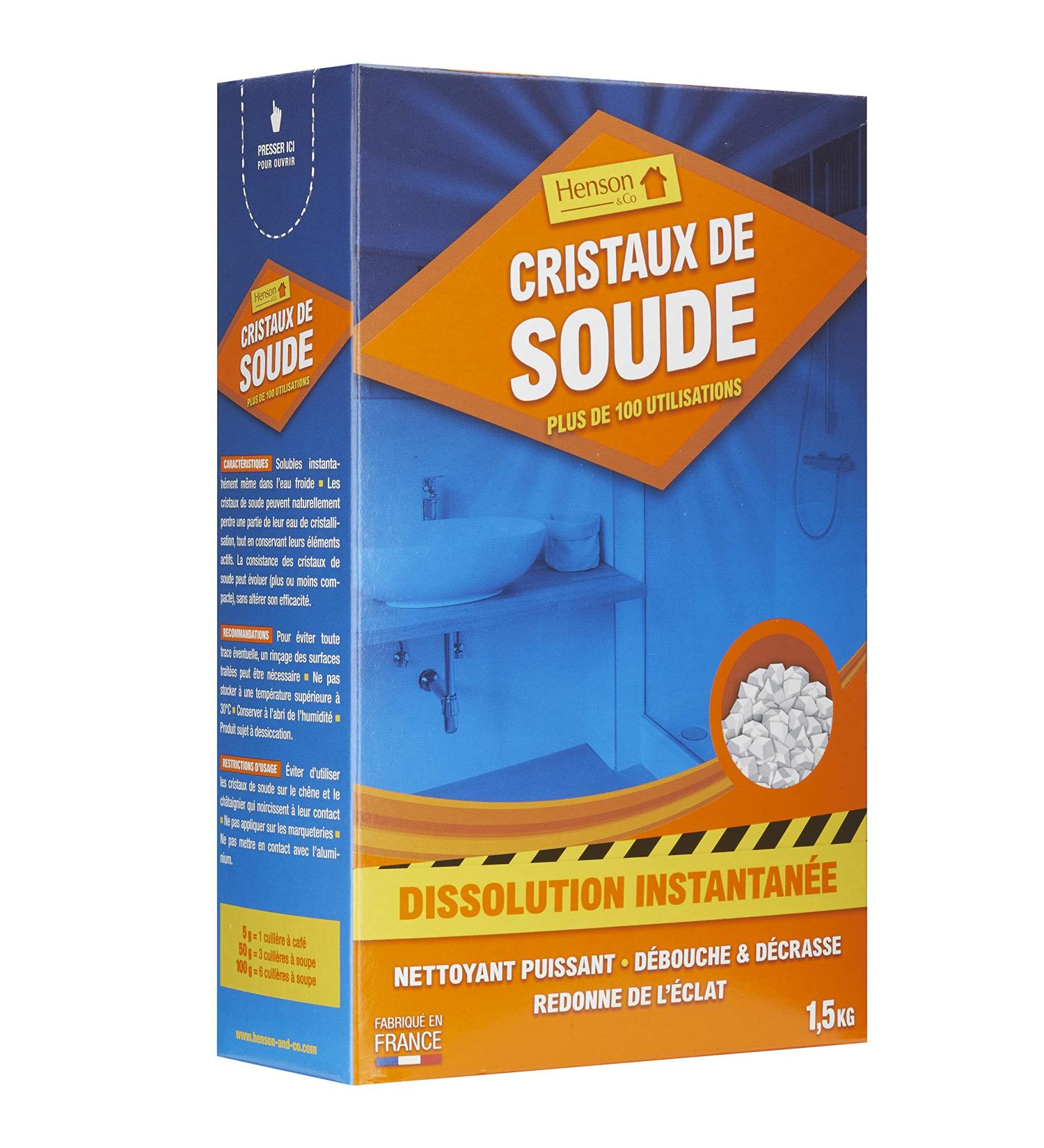 Henson Soda Crystals 1.5 kg - Instant Dissolving, White