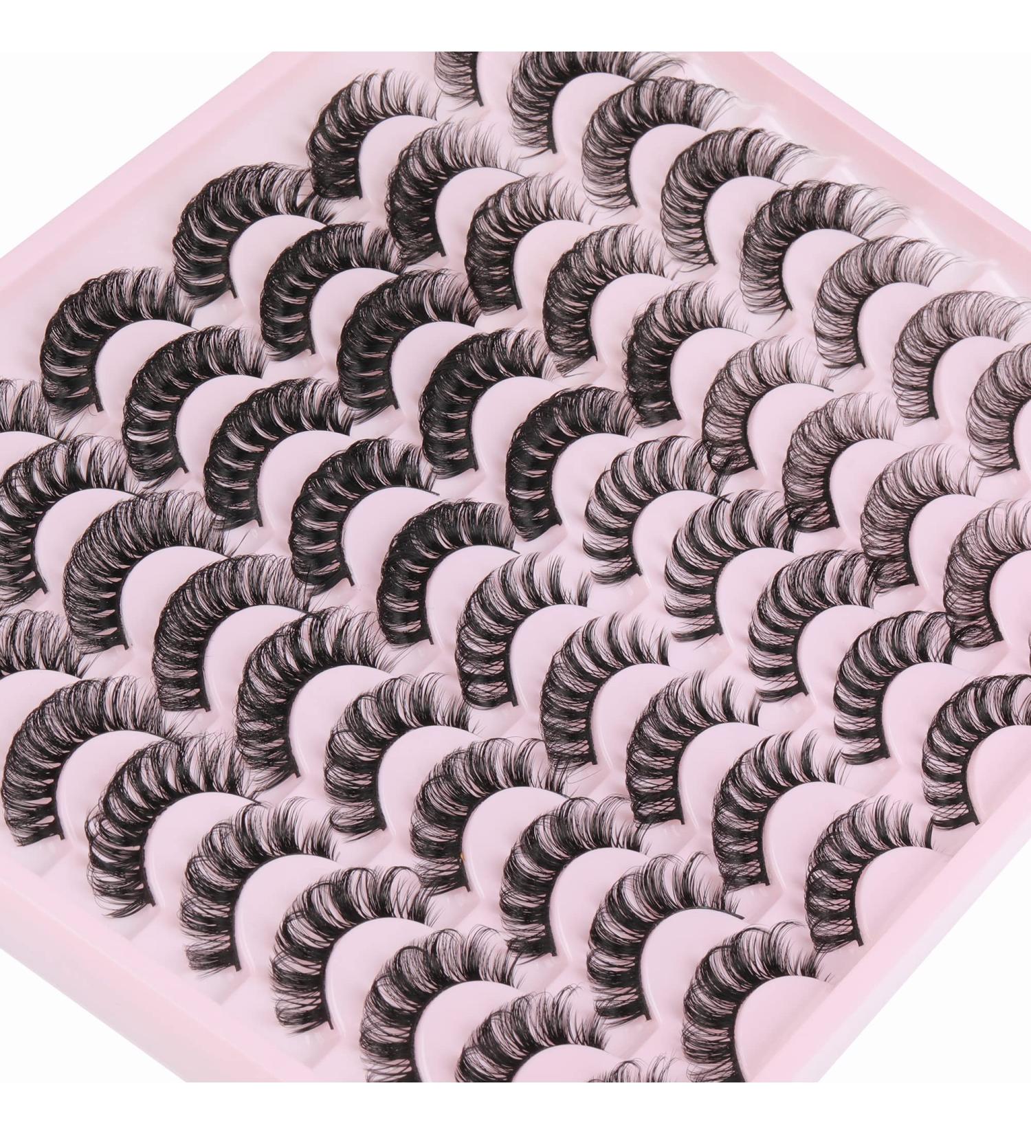 Ruairie D Curl Russian False Eyelashes Wholesale - 30 Pairs, 6 Styles | Natural Fluffy Fake Lashes for Volume and Curly Look - Buy Online on GoSupps.com