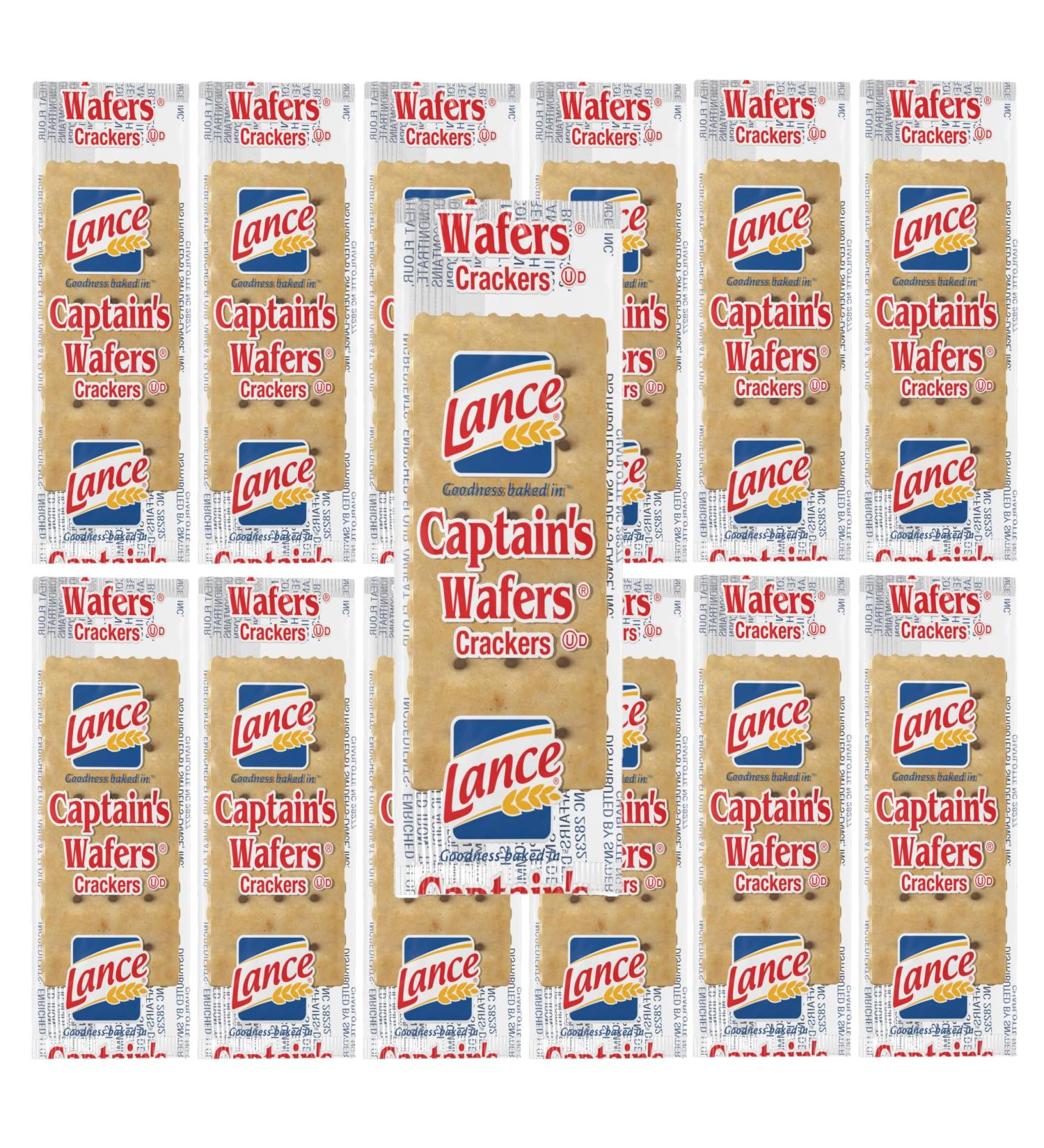 Captain's Wafers Crackers - 2 Crackers per Pouch (Pack of 50) - Buy Online on GoSupps.com