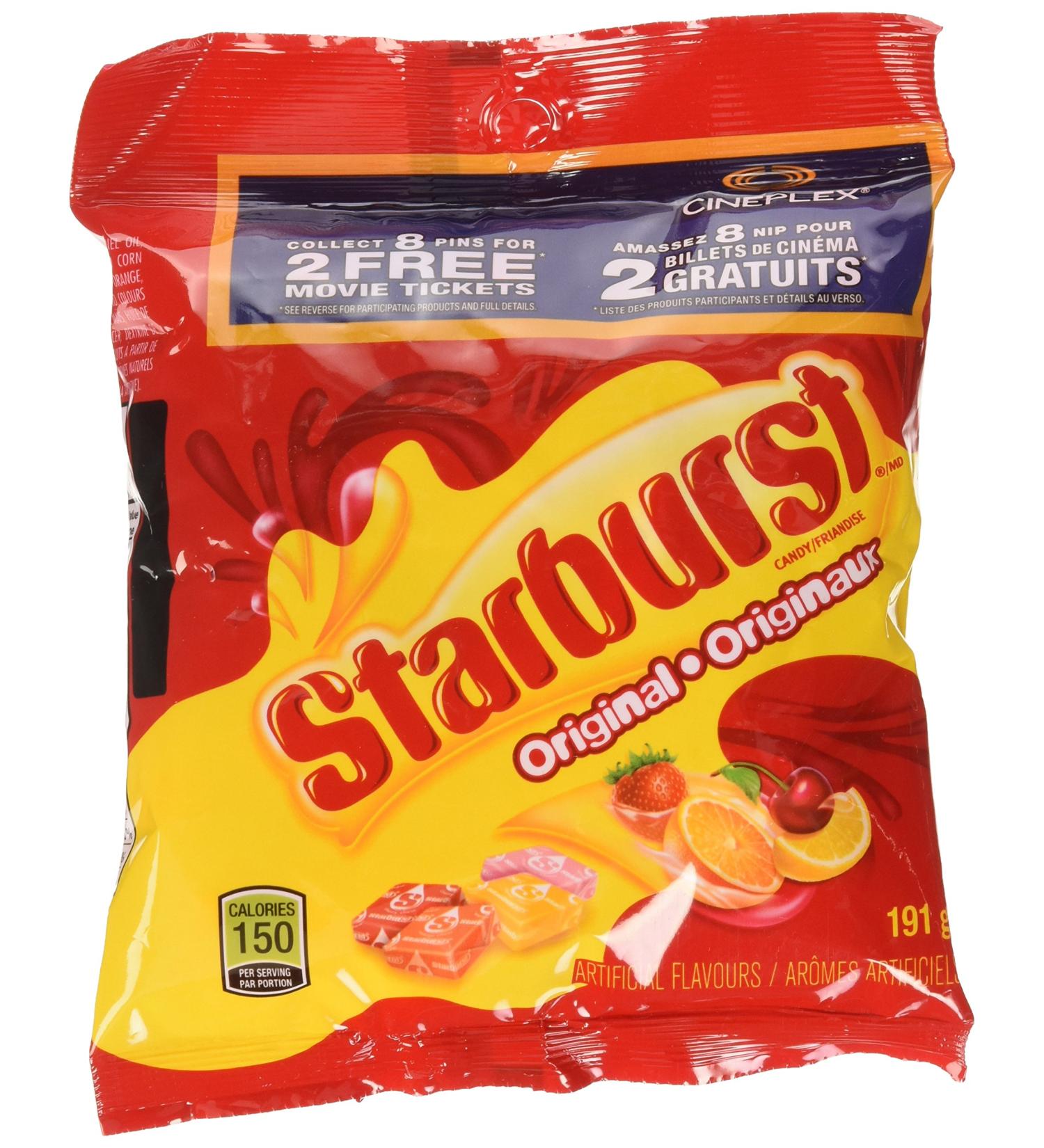 Starburst Original Peg Bag 191gm 12 Count - Buy Online on GoSupps.com