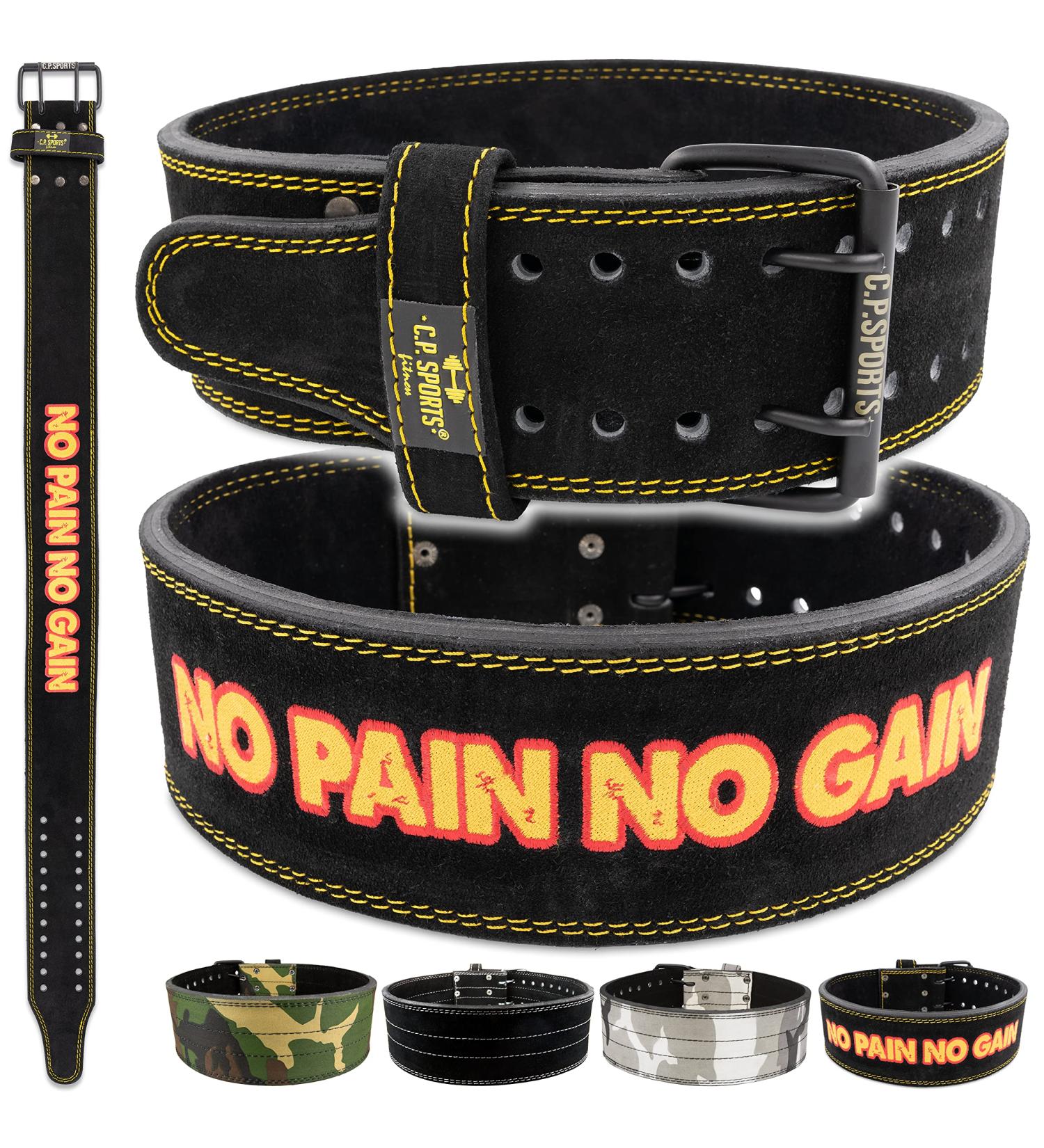 C.P.Sports Powerlifting Belt | XL Weight Lifting & Training Belt for Bodybuilding | Fitness Gear 98-124cm - Buy Online on GoSupps.com
