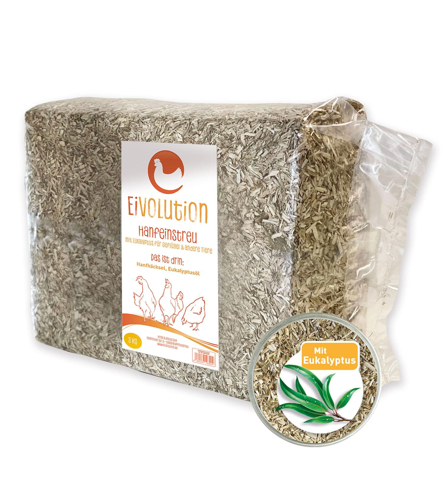 Egg Rigories with Eucalyptus 3kg | Highly Absorbent Bedding for Chickens Guinea Pigs Rabbits & Horses | Ideal Stable Climate - Buy Online on GoSupps.com