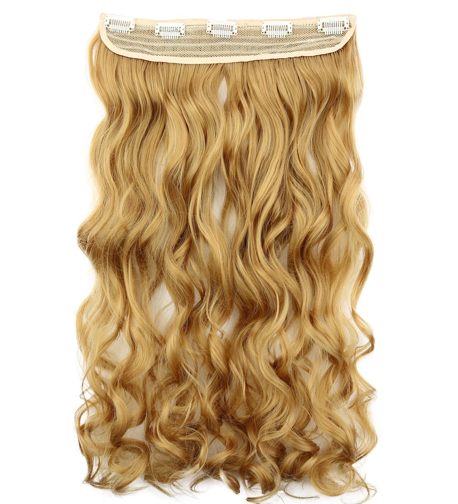 Buy CAISHA 55cm Wavy Honey Blonde Clip-In Extensions - Sophia Hairpiece #27 C65-1 for International Shipping - Buy Online on GoSupps.com