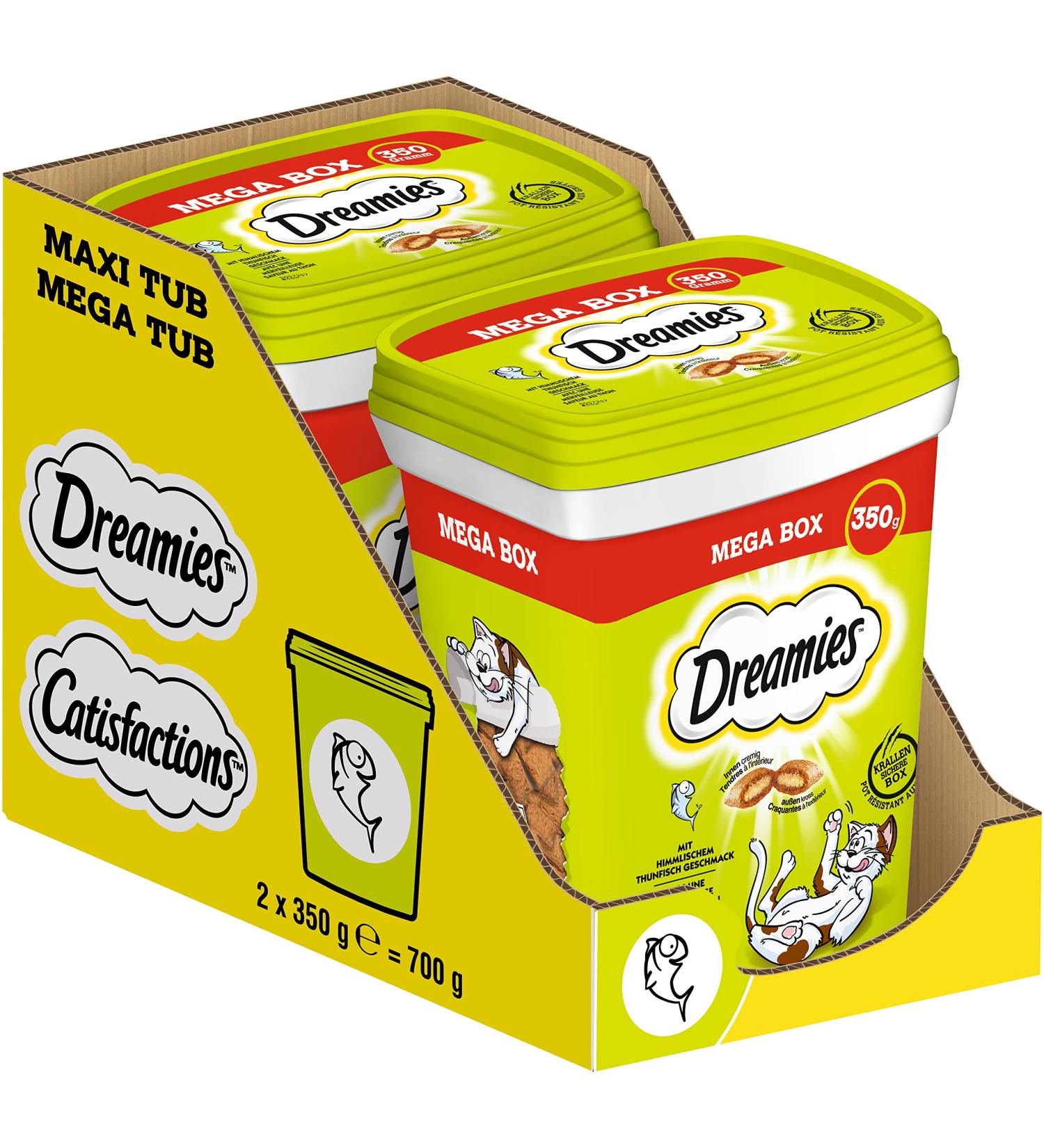 Dreamies Classic Cat Snacks with Tuna - Crispy & Tender 700g Pack | International Shipping Available - Buy Online on GoSupps.com