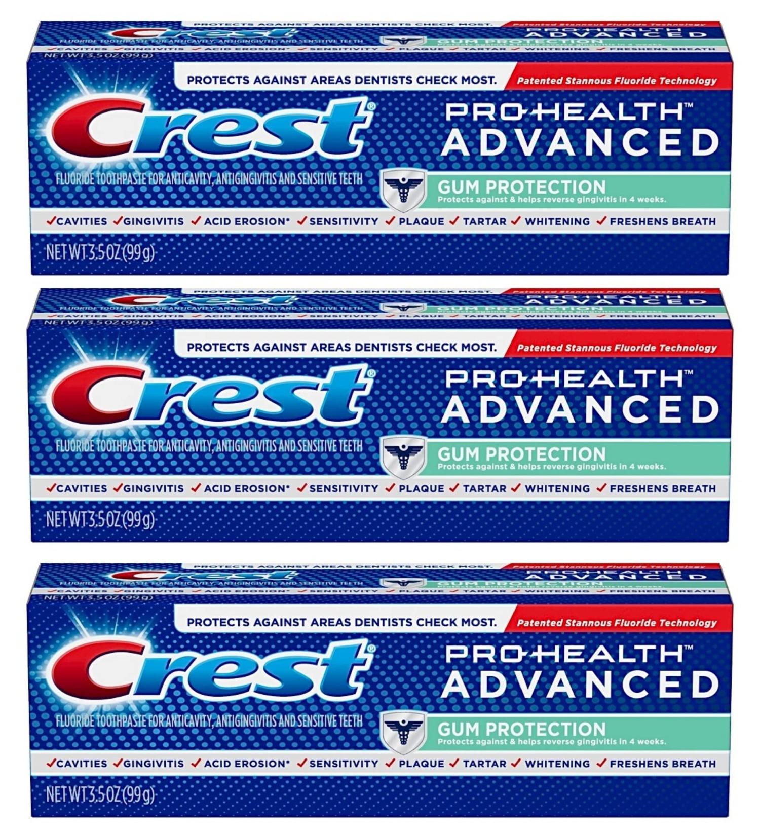 Crest Pro-Health Advanced Gum Protection Toothpaste 3.5 oz (Pack of 3)