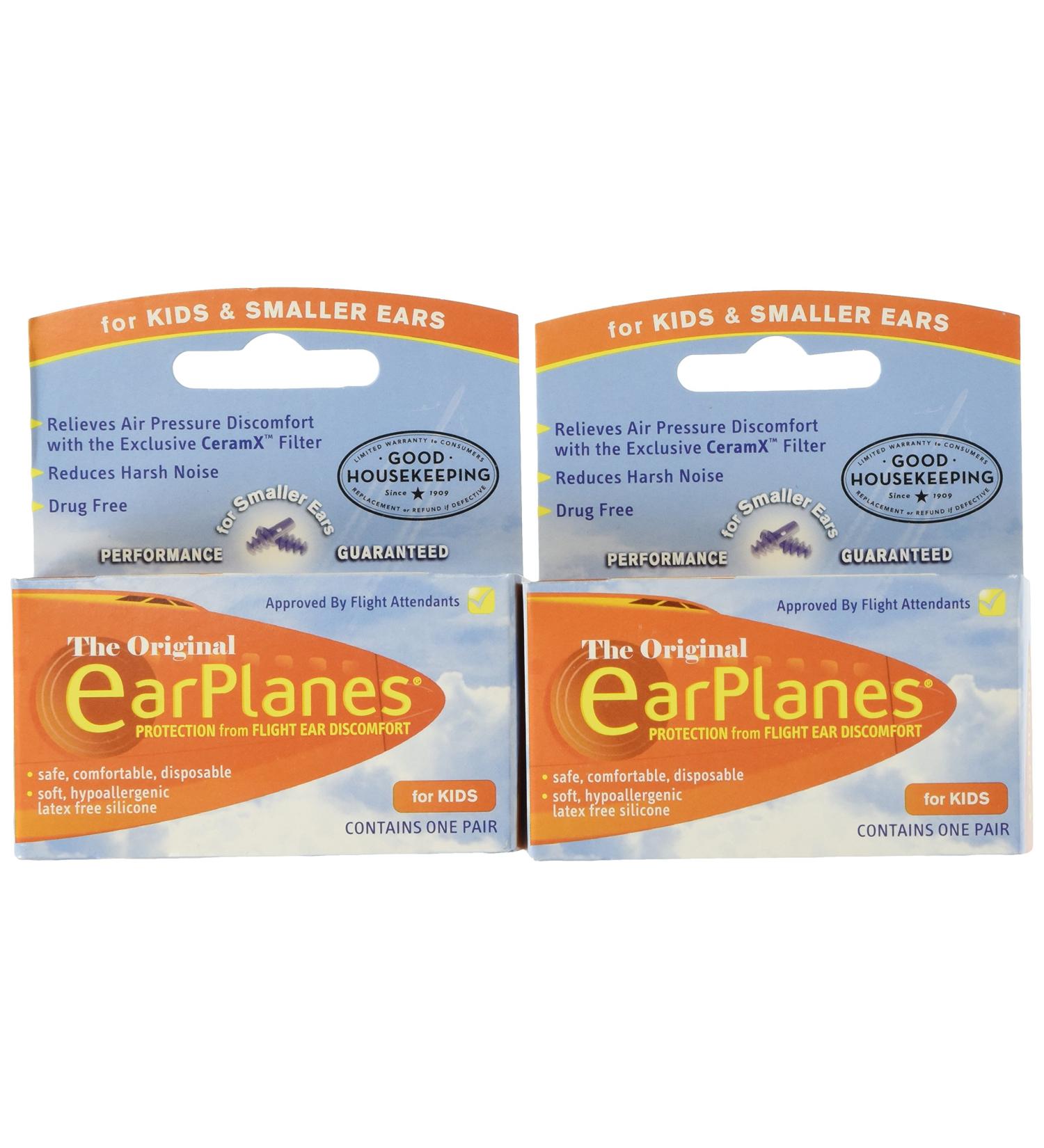 Kids Ear Plugs - 2 Pack Child Ear Protection for Airplane Travel - Buy Online on GoSupps.com