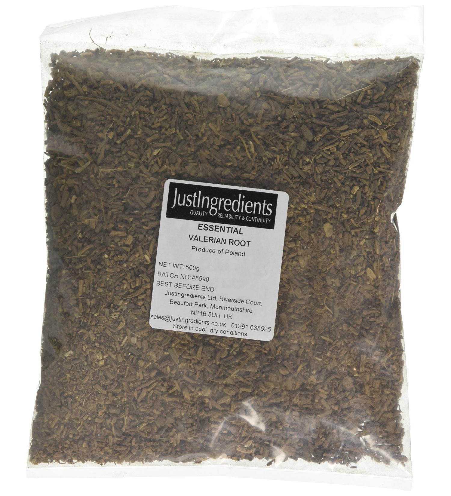 JustIngredients Essentials Valerian Root 500g - Natural Sleep Aid for Relaxation - Buy Online on GoSupps.com