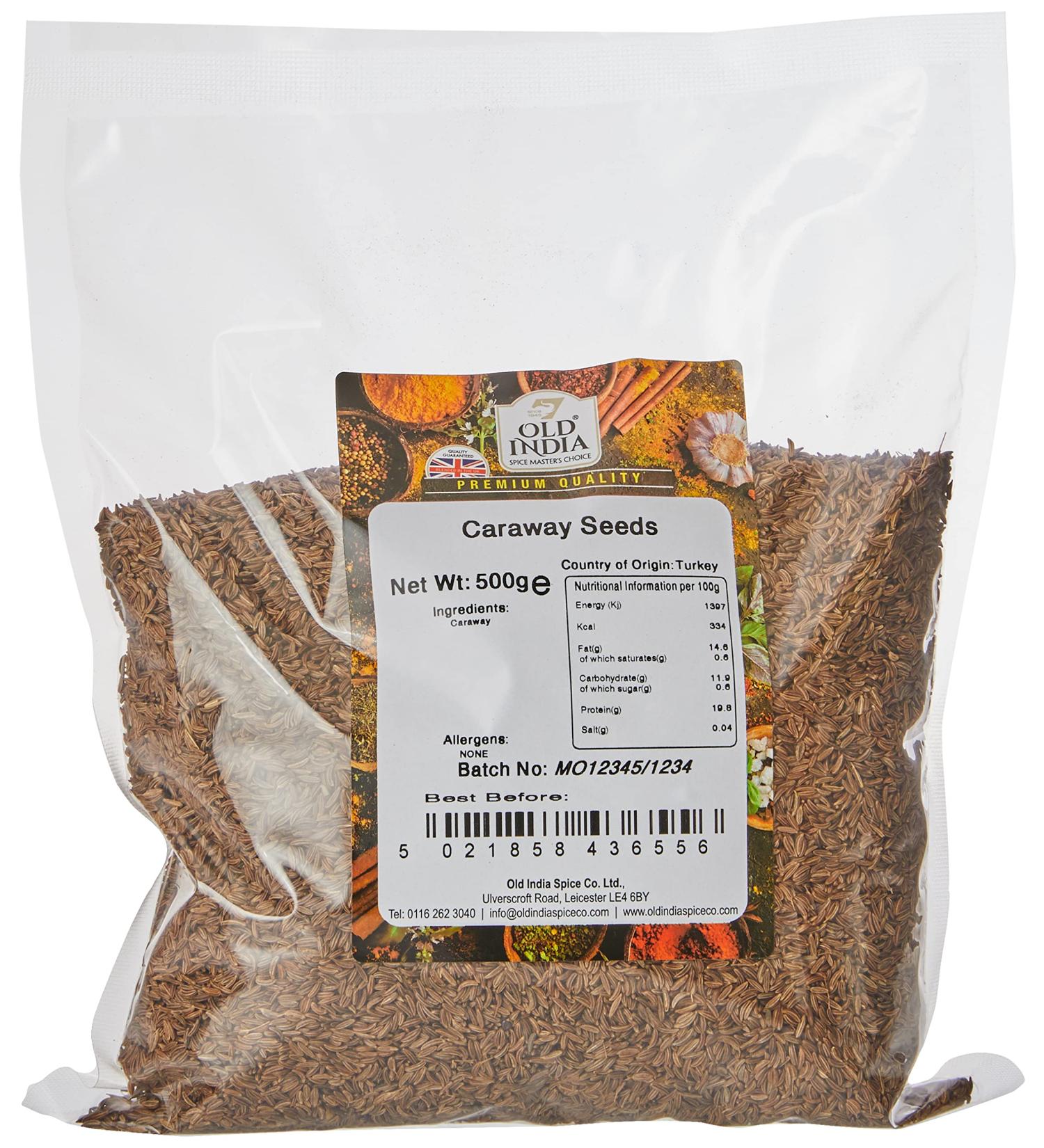 Old India Caraway Seeds 500g - Premium Quality Spice - Pack of 1 - Buy Online on GoSupps.com