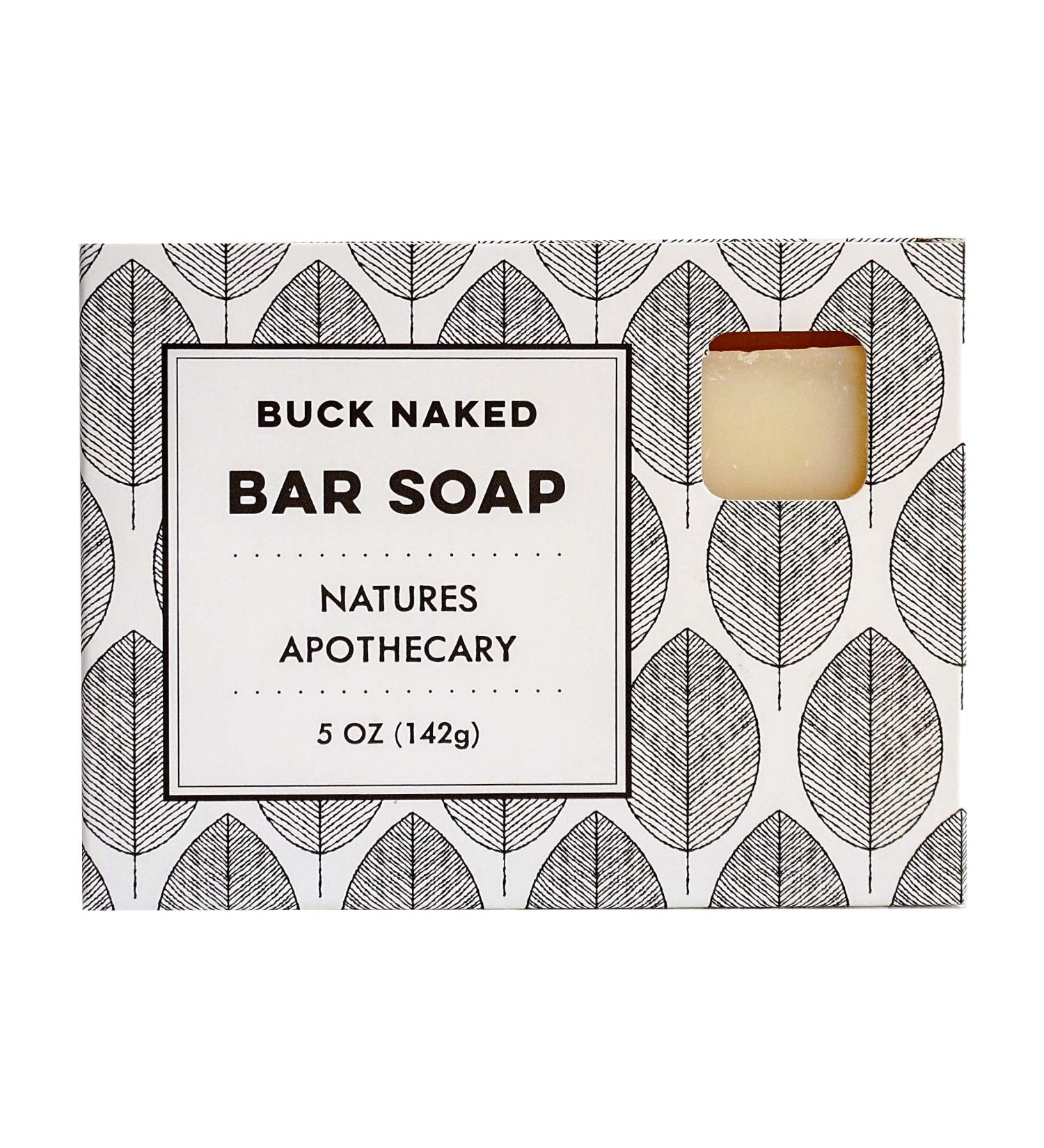 NATURE'S APOTHECARY Buck Naked Unscented Bar Soap - Eco-Friendly Vegan Cold-Processed Castile Soap - Hypoallergenic All-Natural Handmade in USA by DAYSPA Body Basics - Buy Online on GoSupps.com