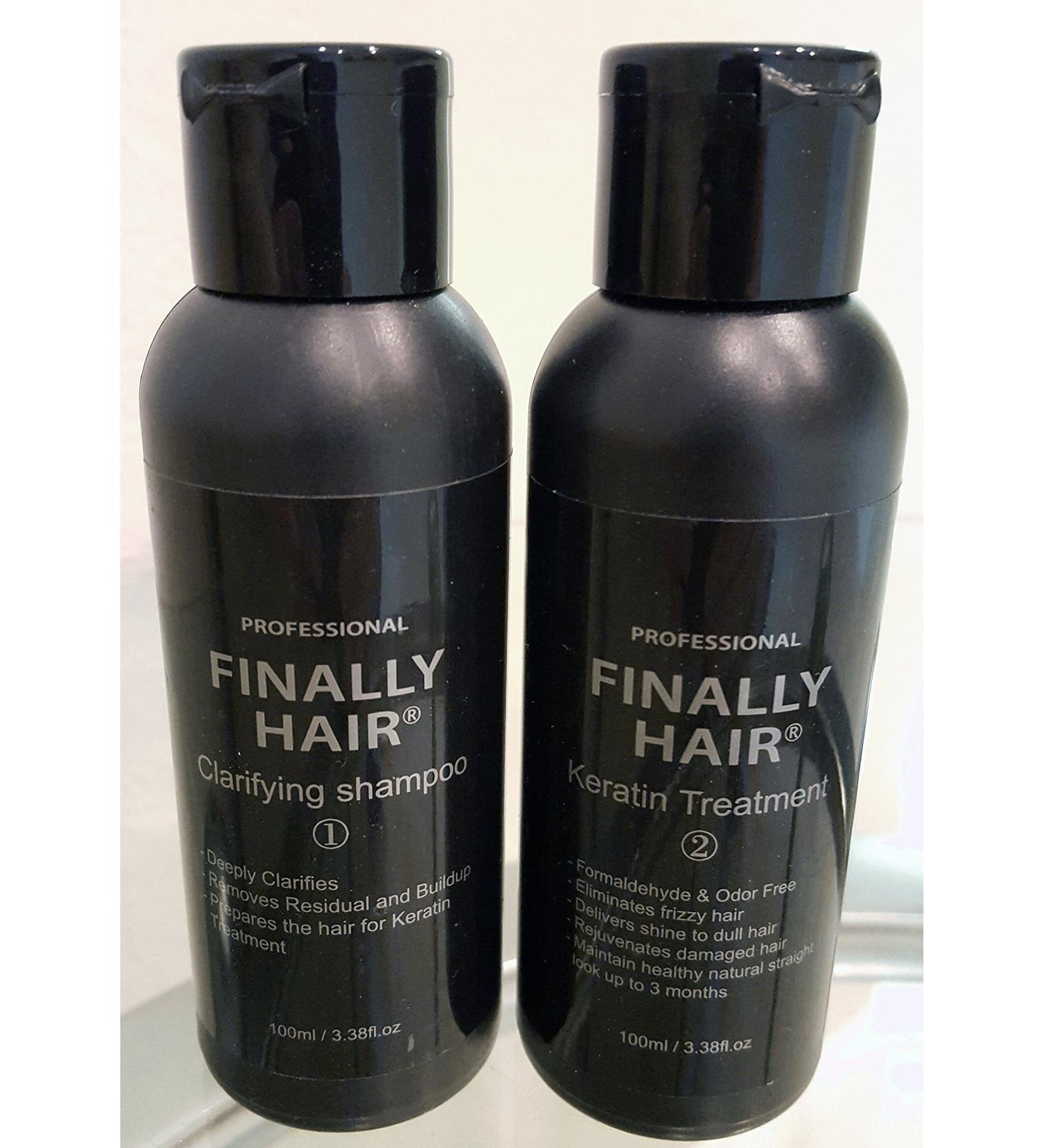Keratin Straightening Smoothing Treatment & Clarifying Shampoo Kit 200ml (soft version 2)