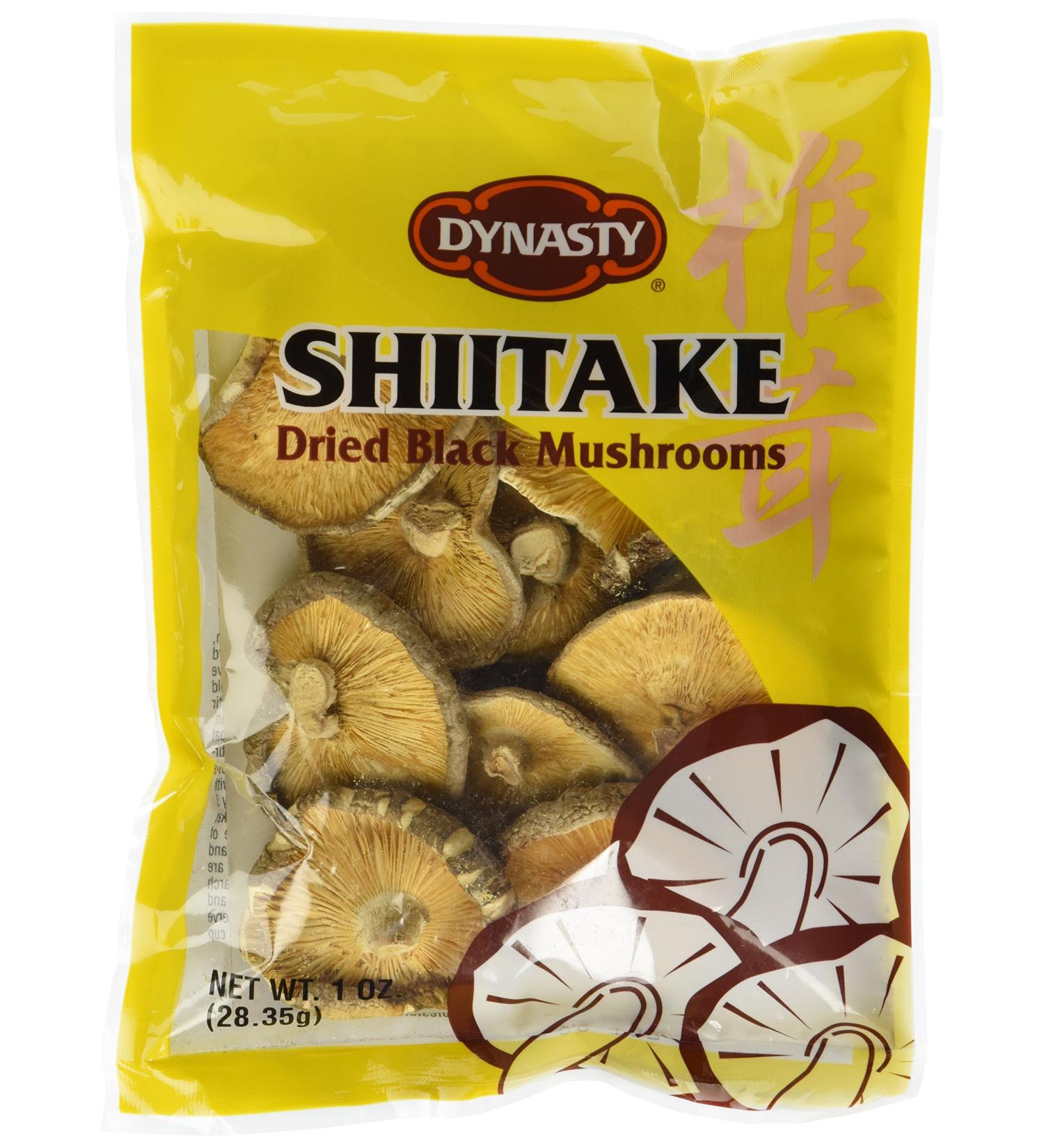 Dynasty Whole Shiitake Mushrooms 1oz - Premium Quality Mushrooms for Cooking and Health Benefits - Buy Online on GoSupps.com